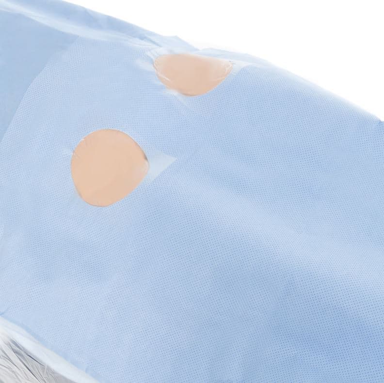 Halyard Femoral Angioplasty Angiography Drape, Sterile, 76" x 124", 3.5" Fenestration - Drape Femoral Angioplasty - Image 1