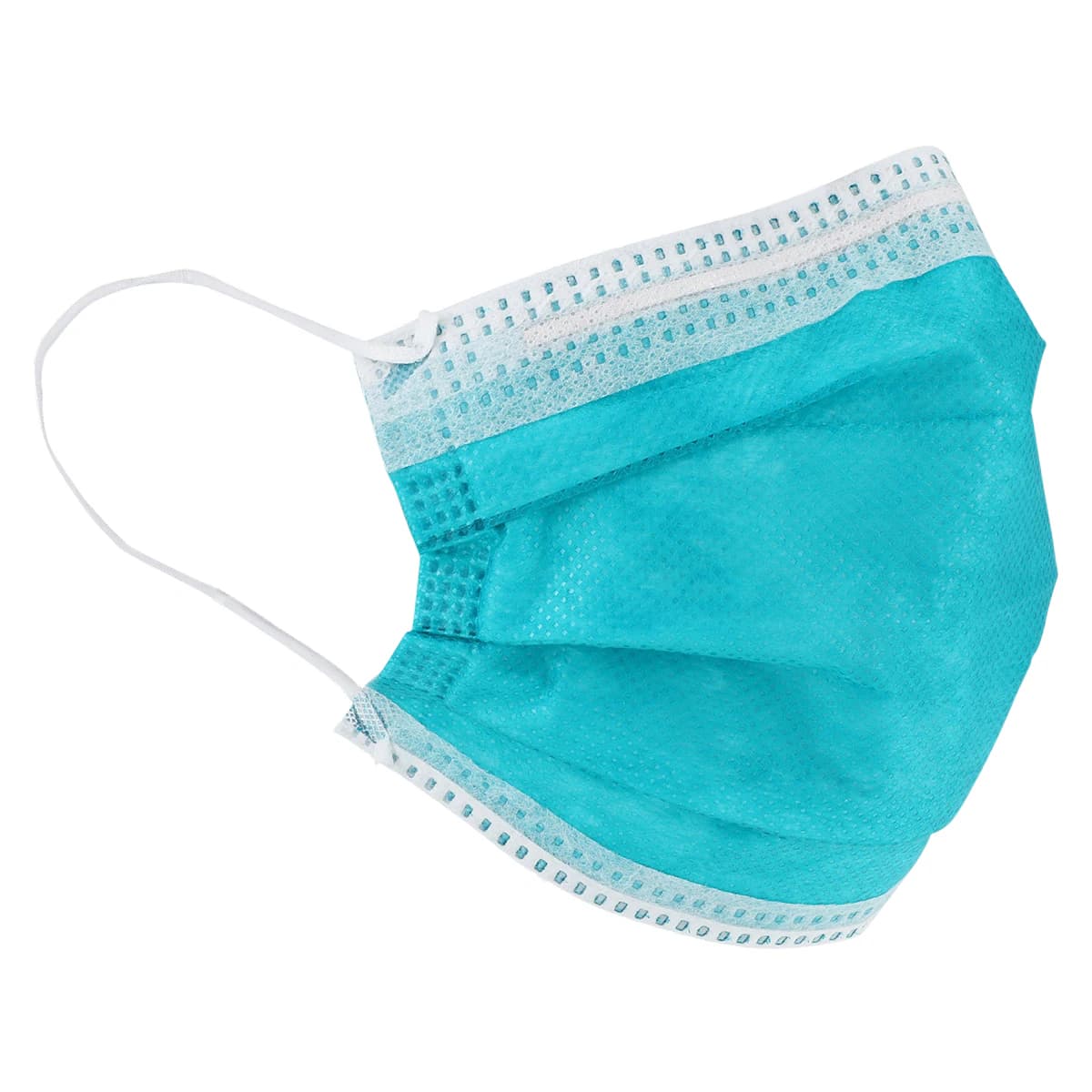 SafeMask Premier Elite Procedure Earloop Face Mask, ASTM Level 3, Teal, One Size Fits Most, 50/Box, 2043 thumbnail 2