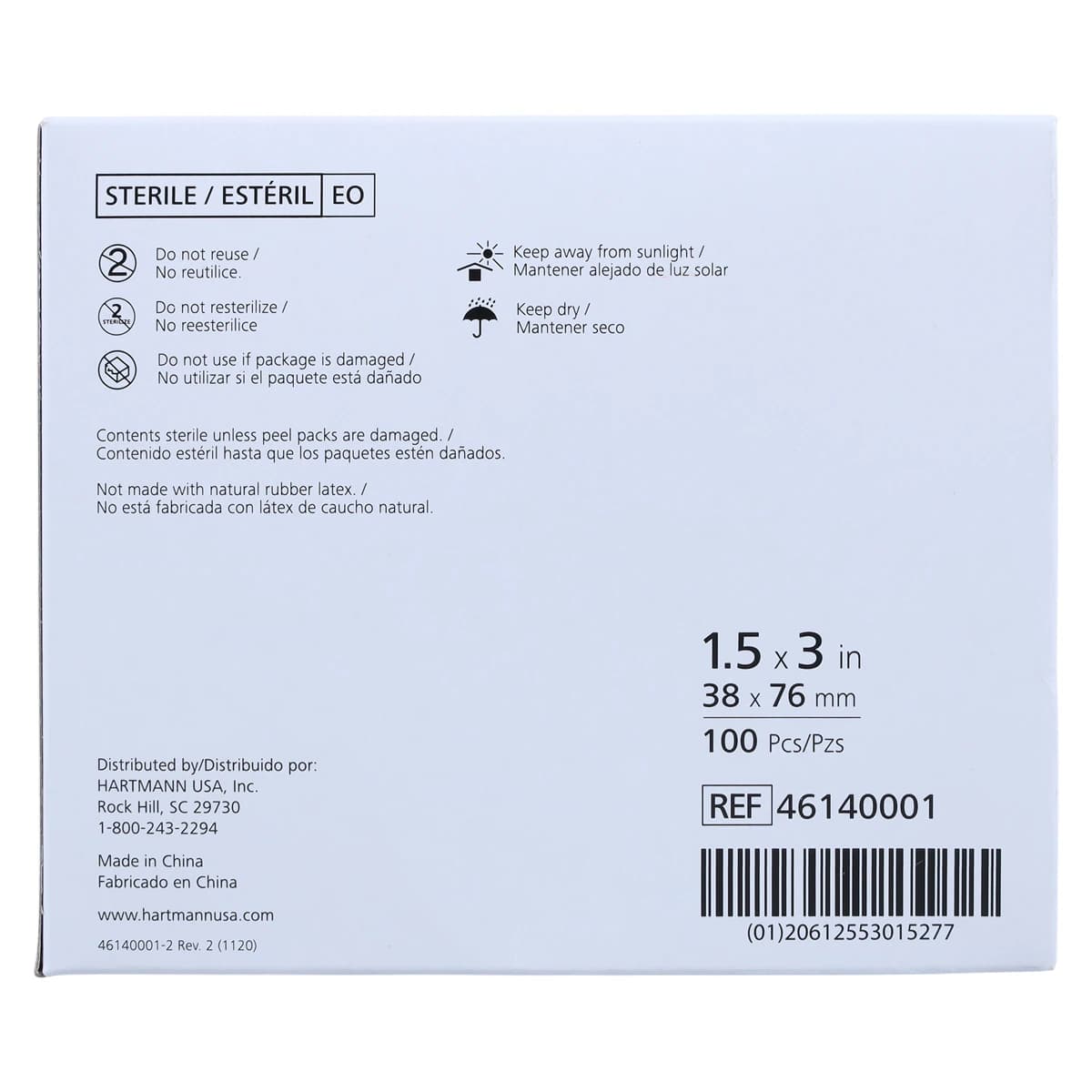 Hartmann Flex-Band Adhesive Bandage, Fabric, Knuckle, 1.5" x 3", Flesh, Sterile, 100/Box thumbnail 5