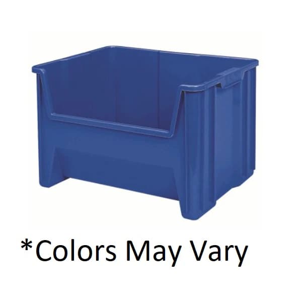 Akro-Mils Stak-N-Store Storage Bin, Blue Plastic, 15-1/4 x 19-7/8 x 12-7/16 in, 3/Box - Stak-N-Stor Bin 15.25x19 - Image 1
