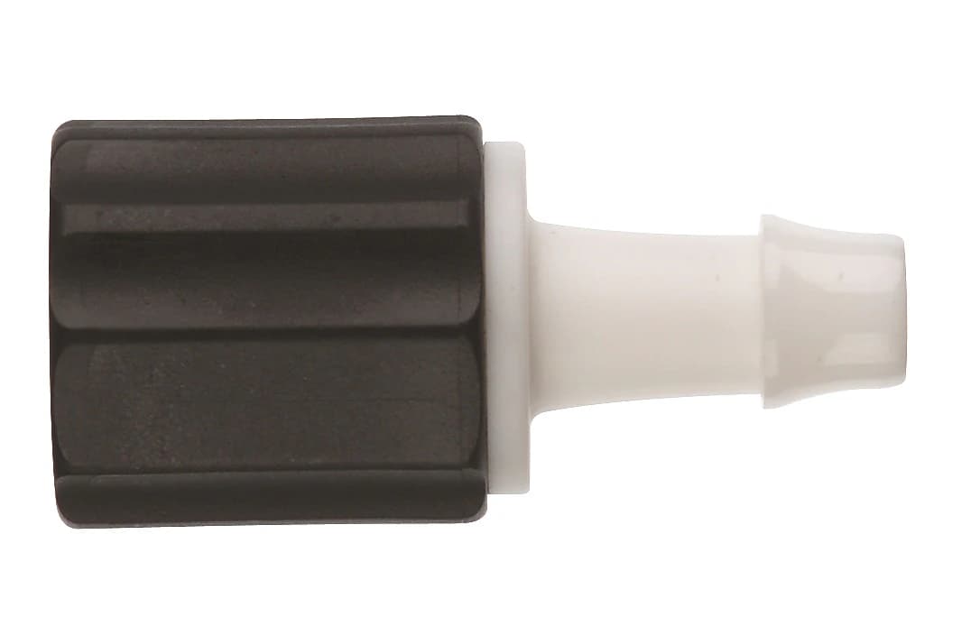 Welch Allyn Blood Pressure Tube Connector, Male/Female, Black/White, Latex-Free, 10/Package - Tube Conn Male/Female - Image 1
