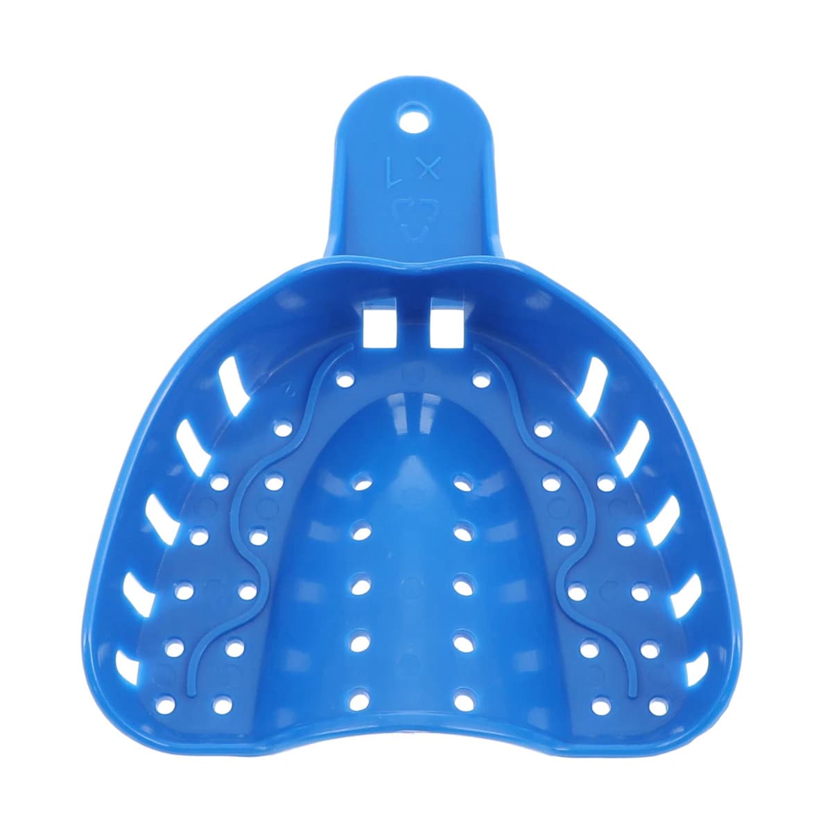 Plasdent Excellent Disposable Impression Trays, #X1 X-Large Upper, Royal Blue, 12/Bag, IT-XLU - Impression Tray Bag of 12 - Image 1