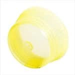 BioPlas Uni-Flex Test Tube Plug Cap, Plastic, Yellow, 13mm, 1000/Package - Cap Uniflex For 13mm - Image 1