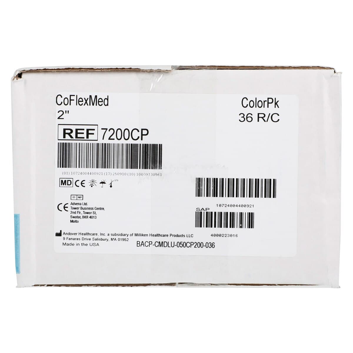 CoFlex Med Compression Bandage, Elastic, 2" x 5 yd, Colorpack, Non-Sterile, 36/Case thumbnail 4