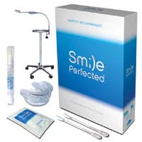 Smile Perfected In-Office Whitening System SP-1000, Mint Flavored, 25% Carbamide Peroxide, Complete Unit with Light, Tray, Stand, Base, and 24 Whitening Kits - Smile Perfected Mint Flavored 25% Carbamide/Hydrogen and Carbamide Peroxide Whitening System In-Office Kit - Image 1