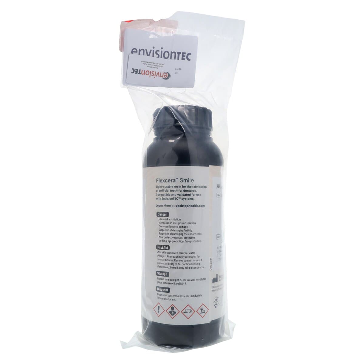 Flexcera™ Smile A2 E1 3D Printer Resin, 1kg Bottle thumbnail 2