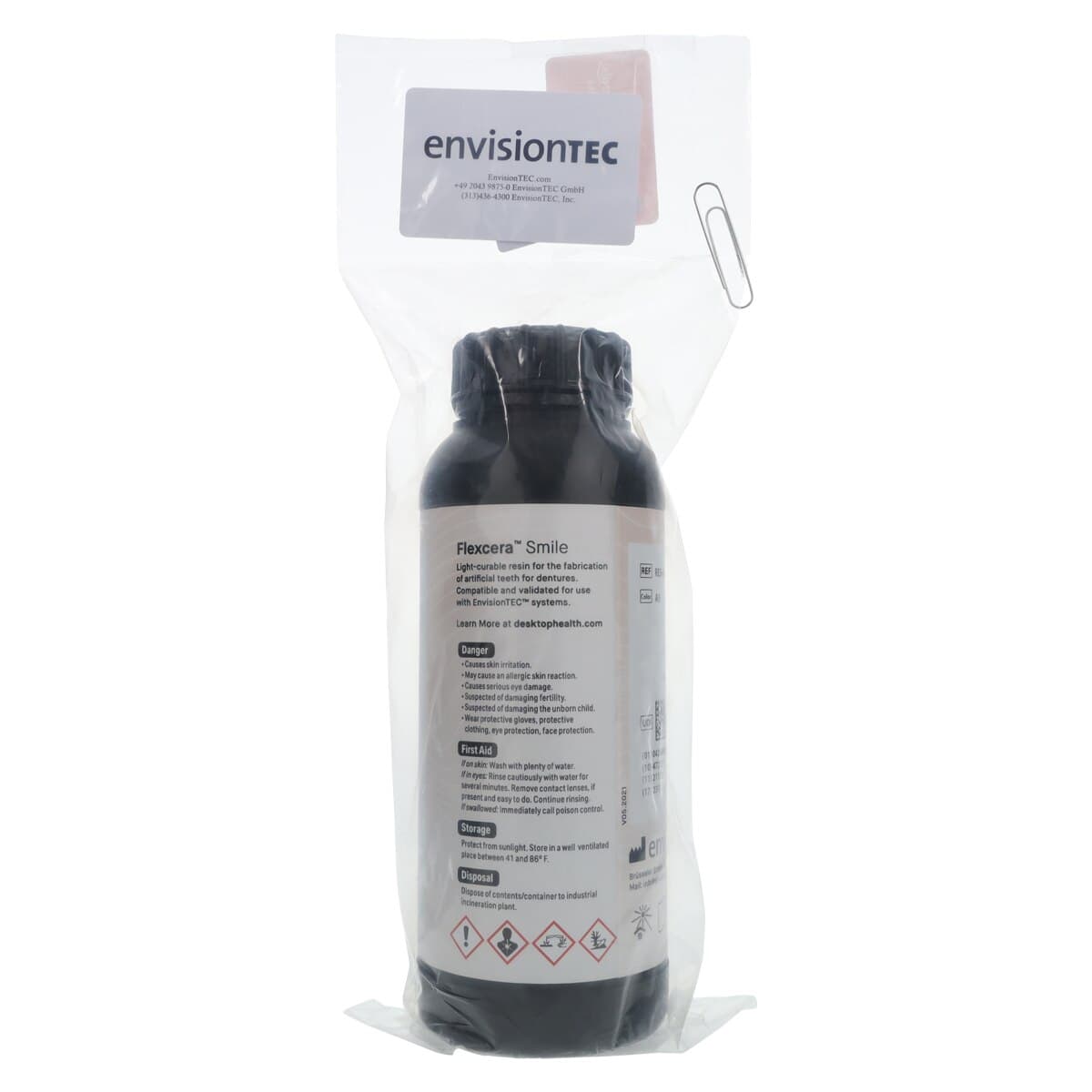 Flexcera™ Smile A3 E1 3D Printer Resin, 1kg Bottle thumbnail 2