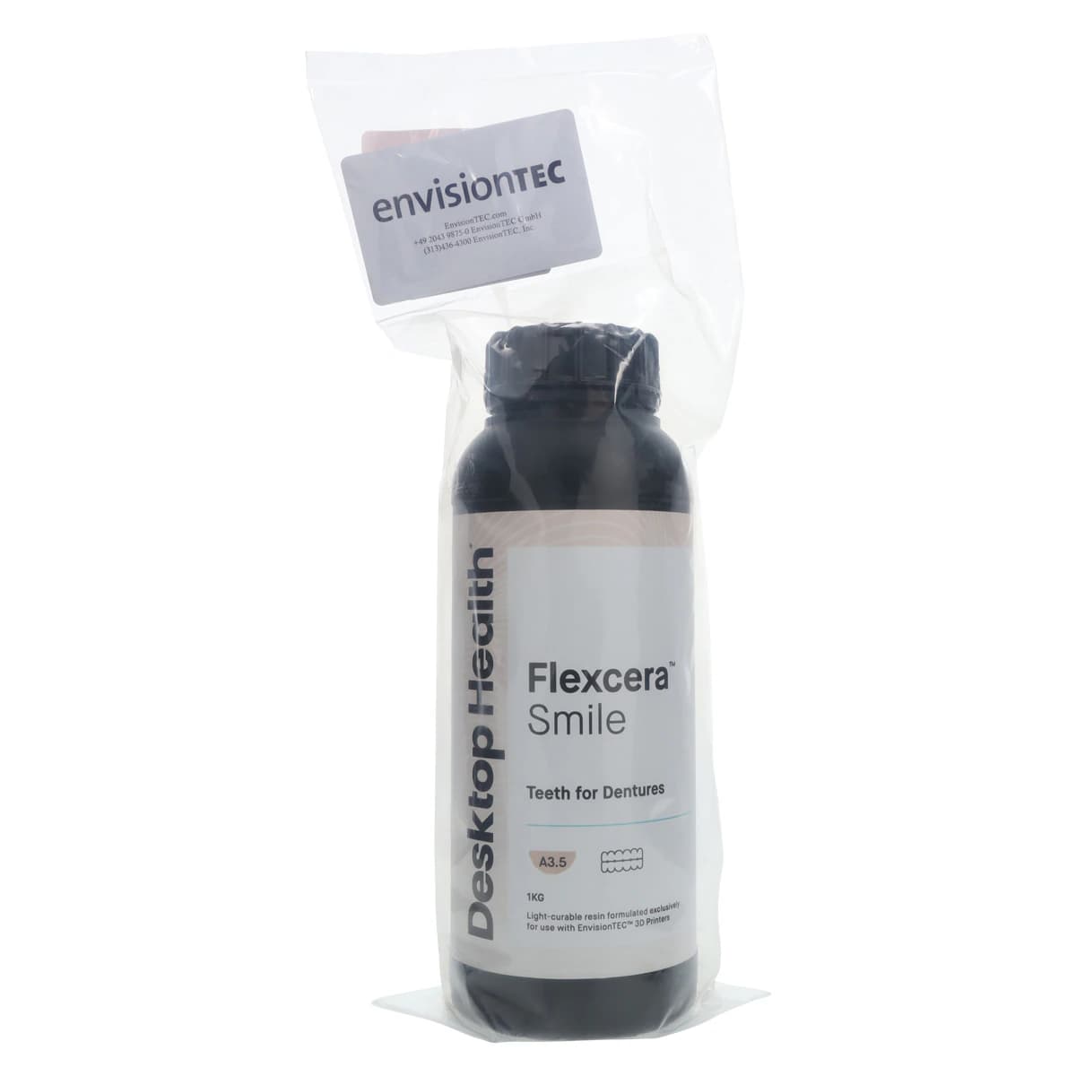 Flexcera™ Smile A3.5 E1 3D Printer Resin, 1kg Bottle - Flexcera™ Smile A3.5 E1 1kg - Image 1