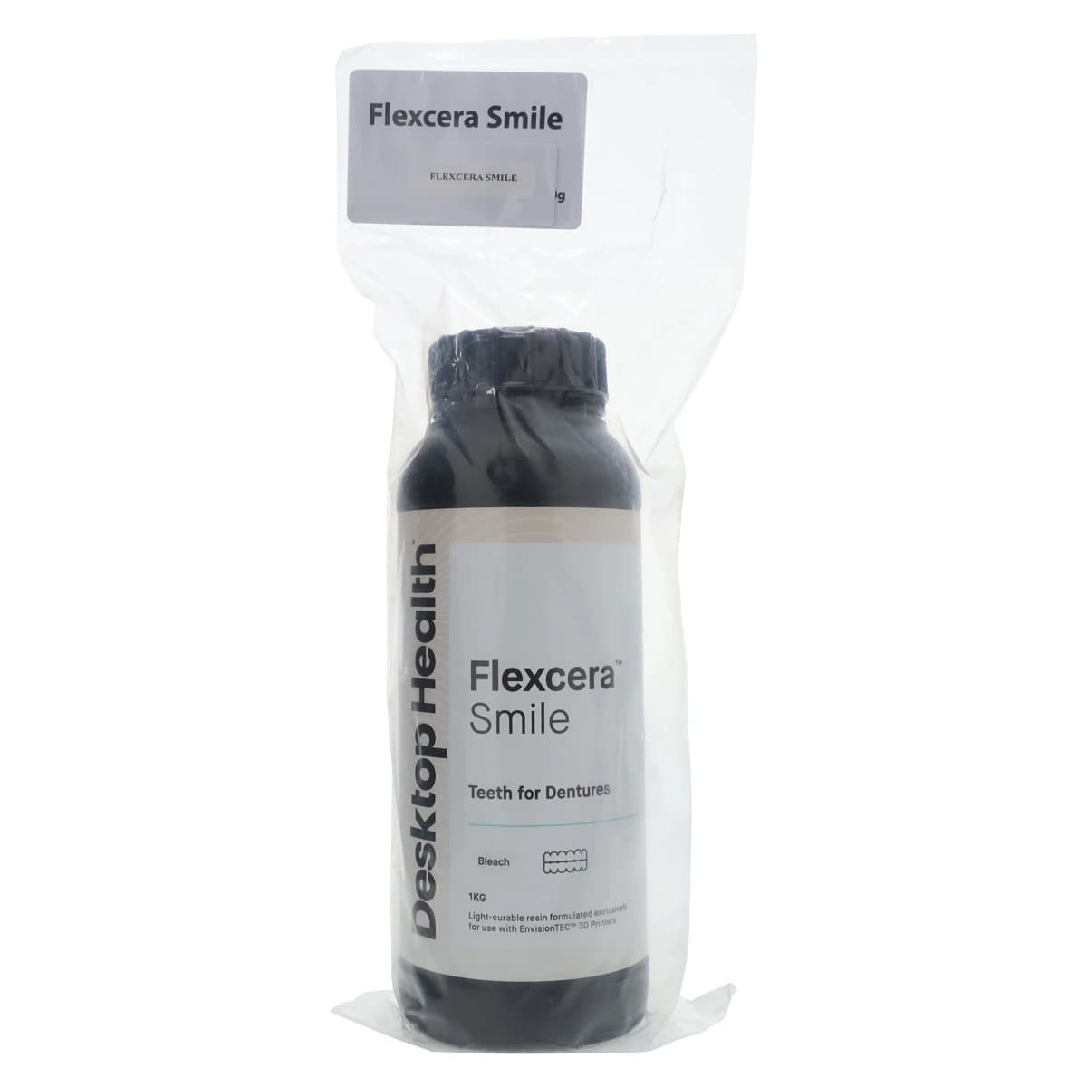 Flexcera Smile Bleach 3D Print Resin, 1 kg Bottle - Flexcera Smile - Image 1