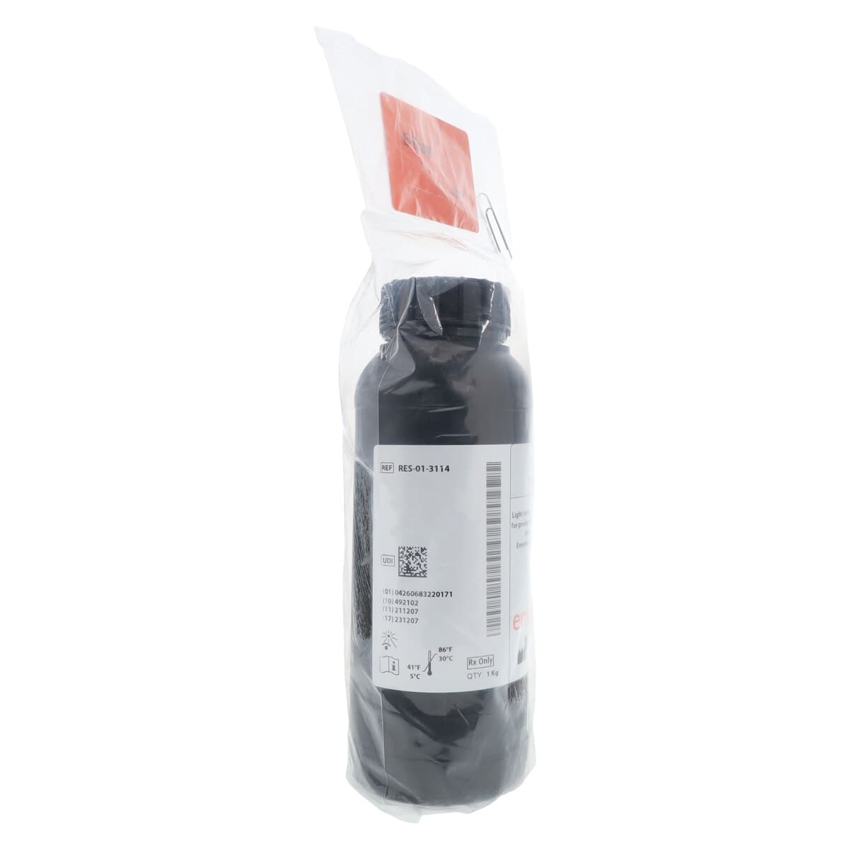 E-TRAY 3D Print Resin Tray, Transparent, 1 Kg Bottle thumbnail 3