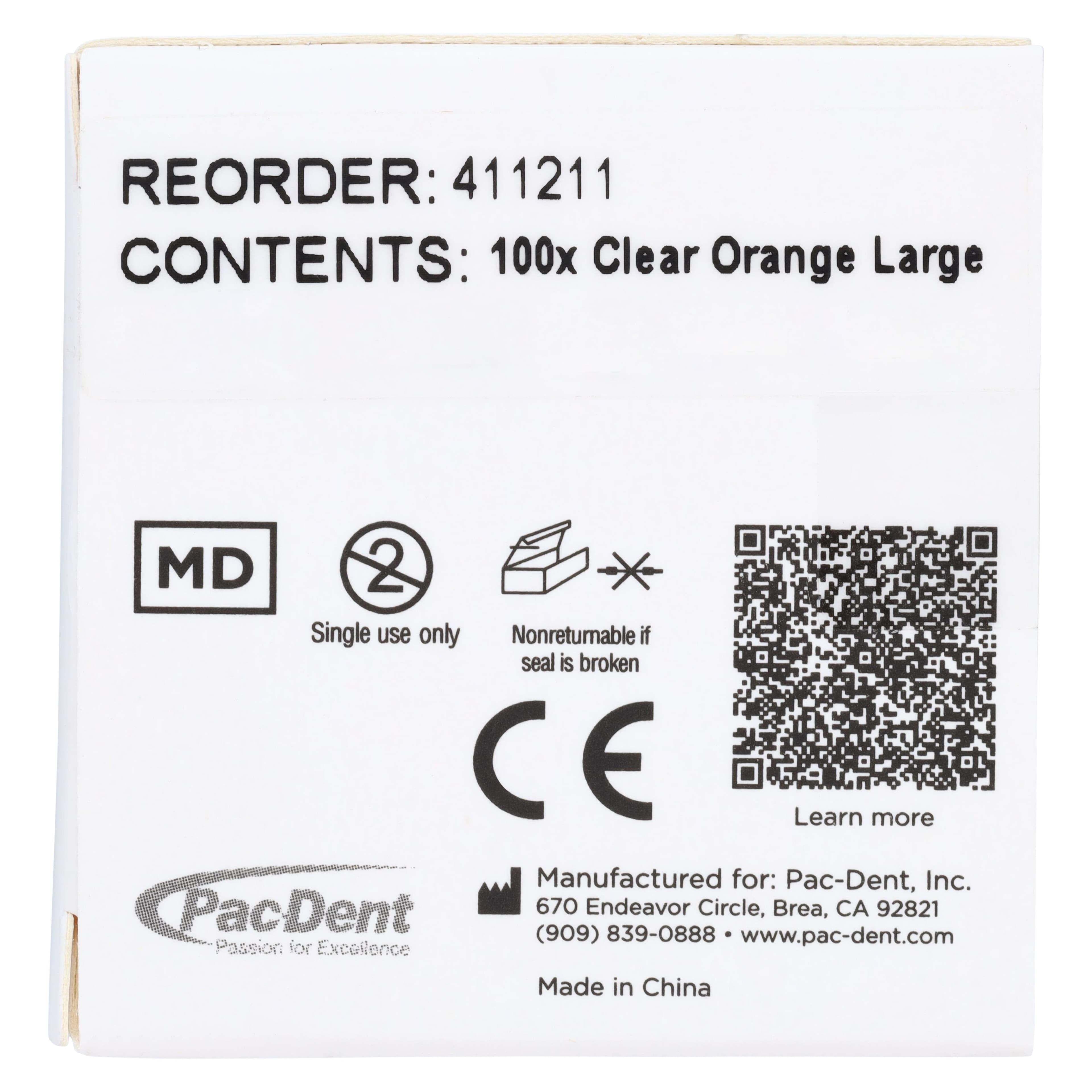 iMatrix Clear Orange Large Wedge Refill, 100/Pack, 411211 thumbnail 4