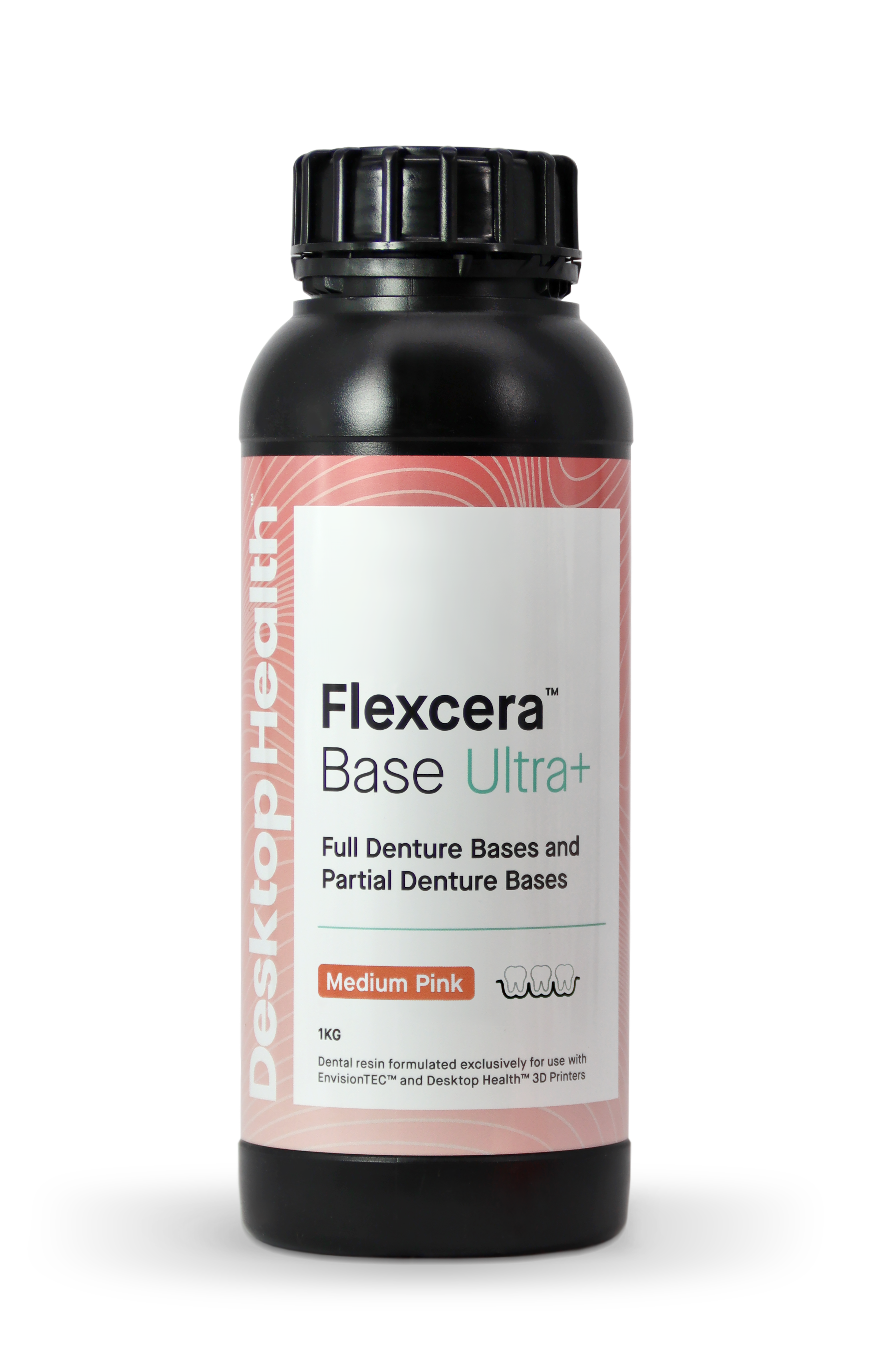 Flexcera Base Ultra+ Pink 3D Print Resin, 1 Kg Bottle thumbnail 6