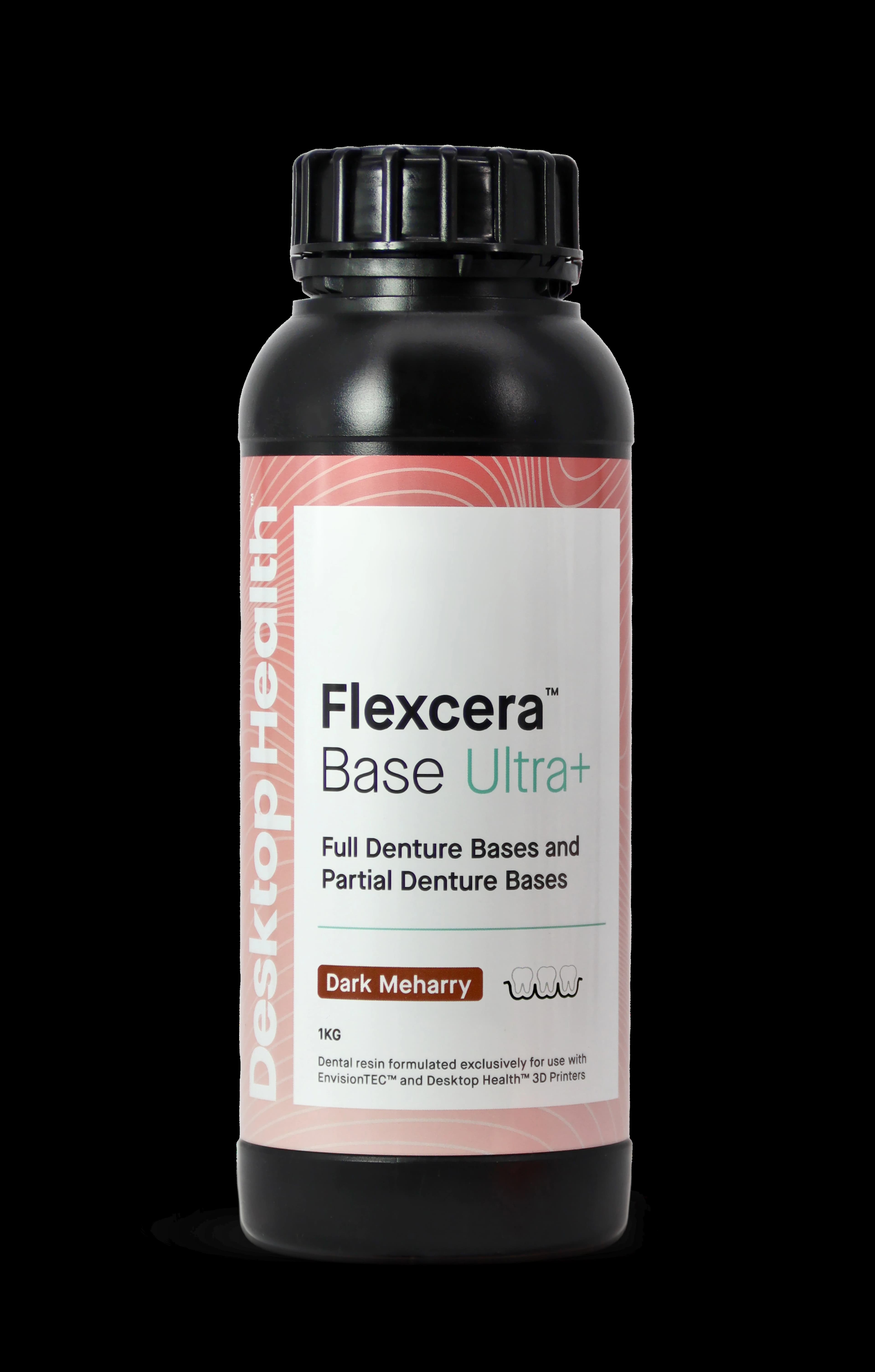 Flexcera Base Ultra+ 3D Print Resin Base, Dark Meharry, 1 Kg Bottle - Flexcera Base Ultra+ - Image 1