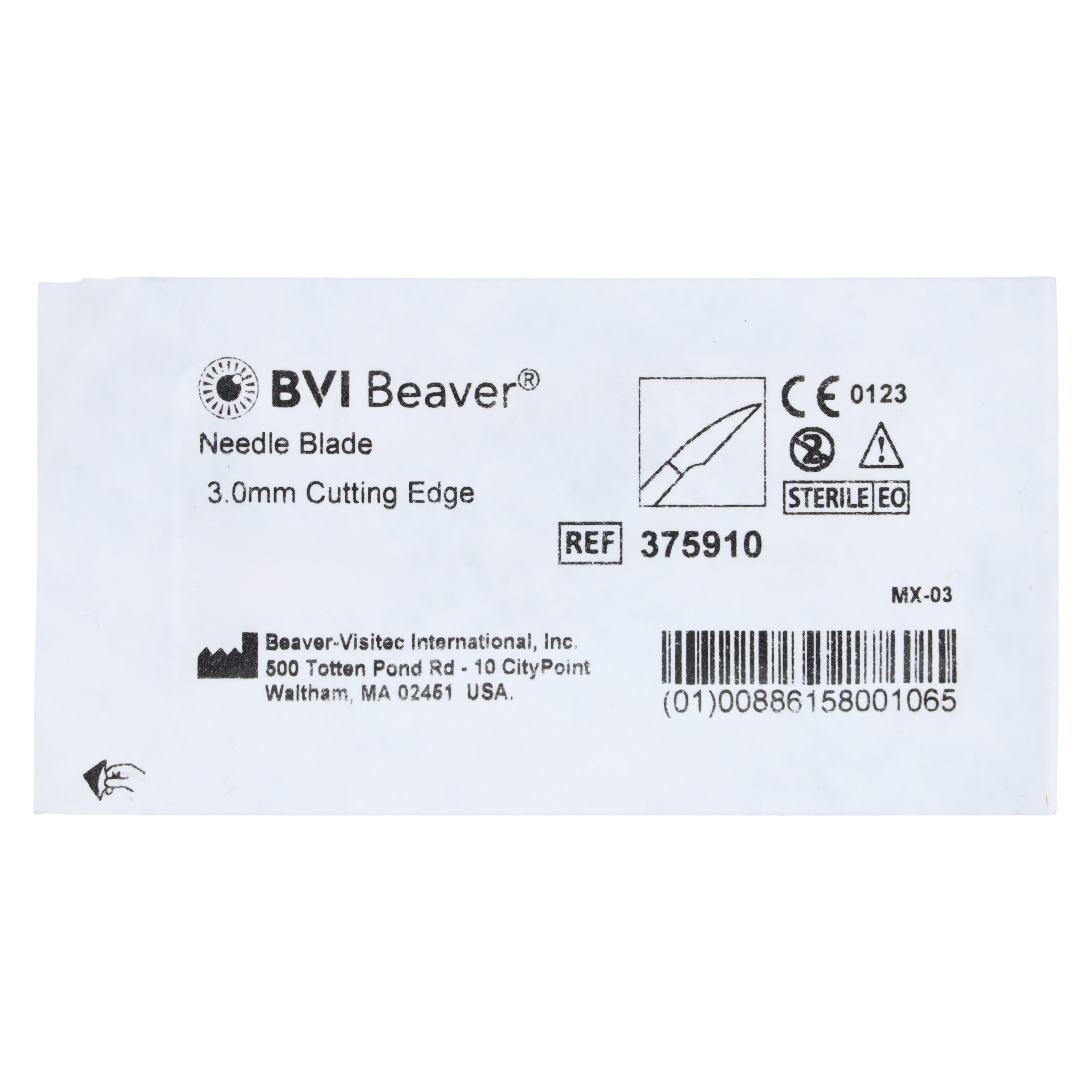 Beaver-Visitec Eye Blade, Stainless Steel, Sterile, Disposable, 3/Case thumbnail 3