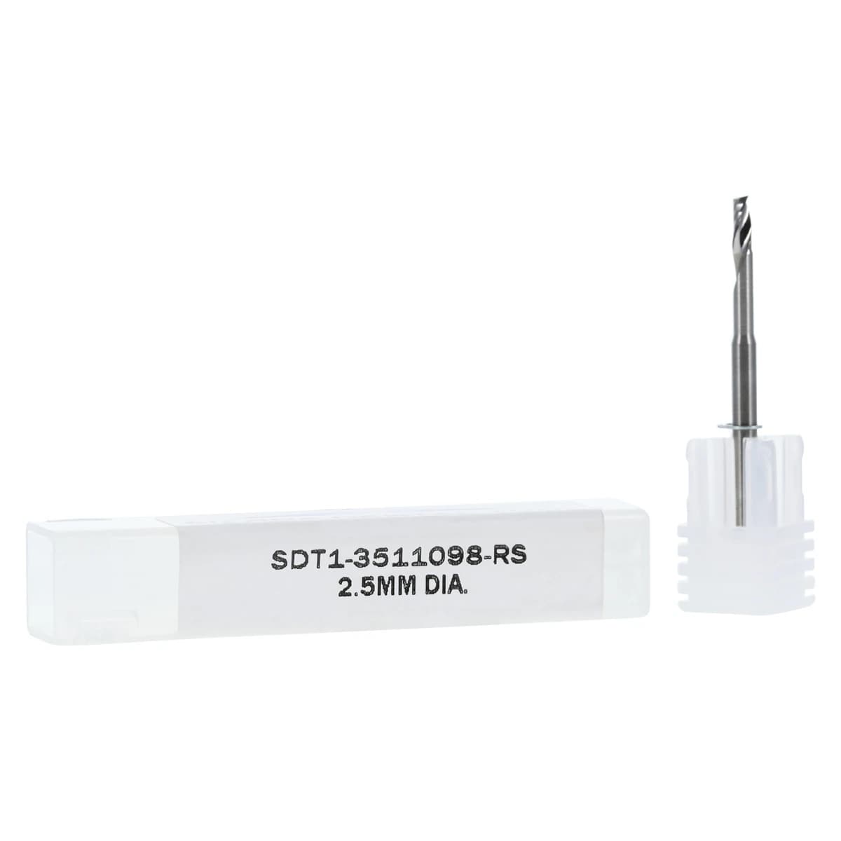 RazorSharp Bur VHFS S1/S2 1 Flute, Tungsten Carbide, Square End Milling, 2.5mm, Each thumbnail 2