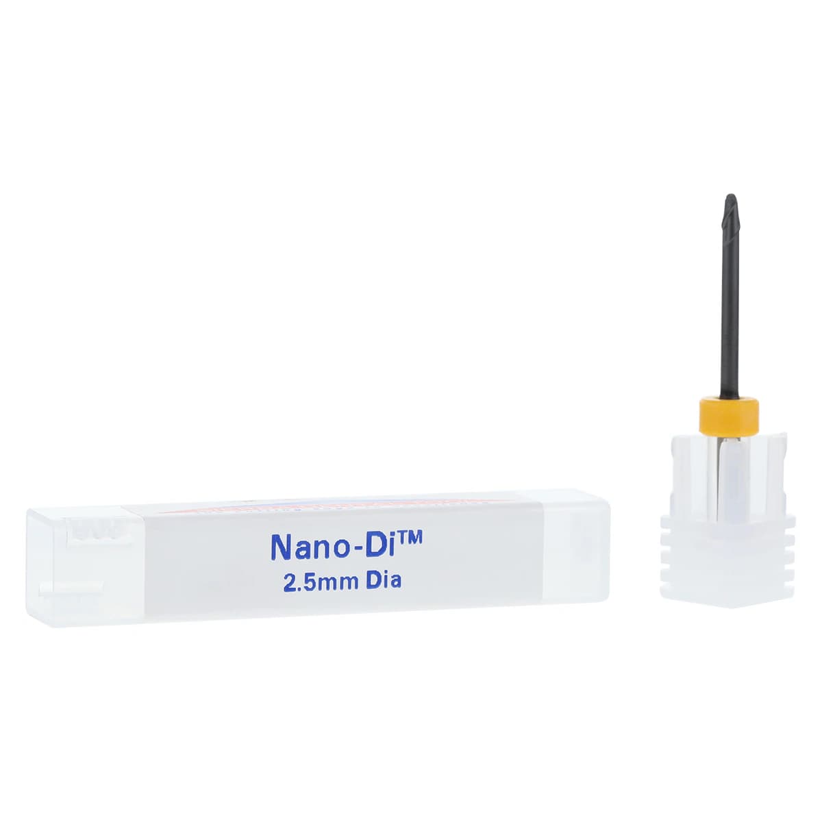 Nano-Di Bur Sirona MCX5, Diamond 2 Flute Ball End Milling Bur, 2.5mm, Each thumbnail 2