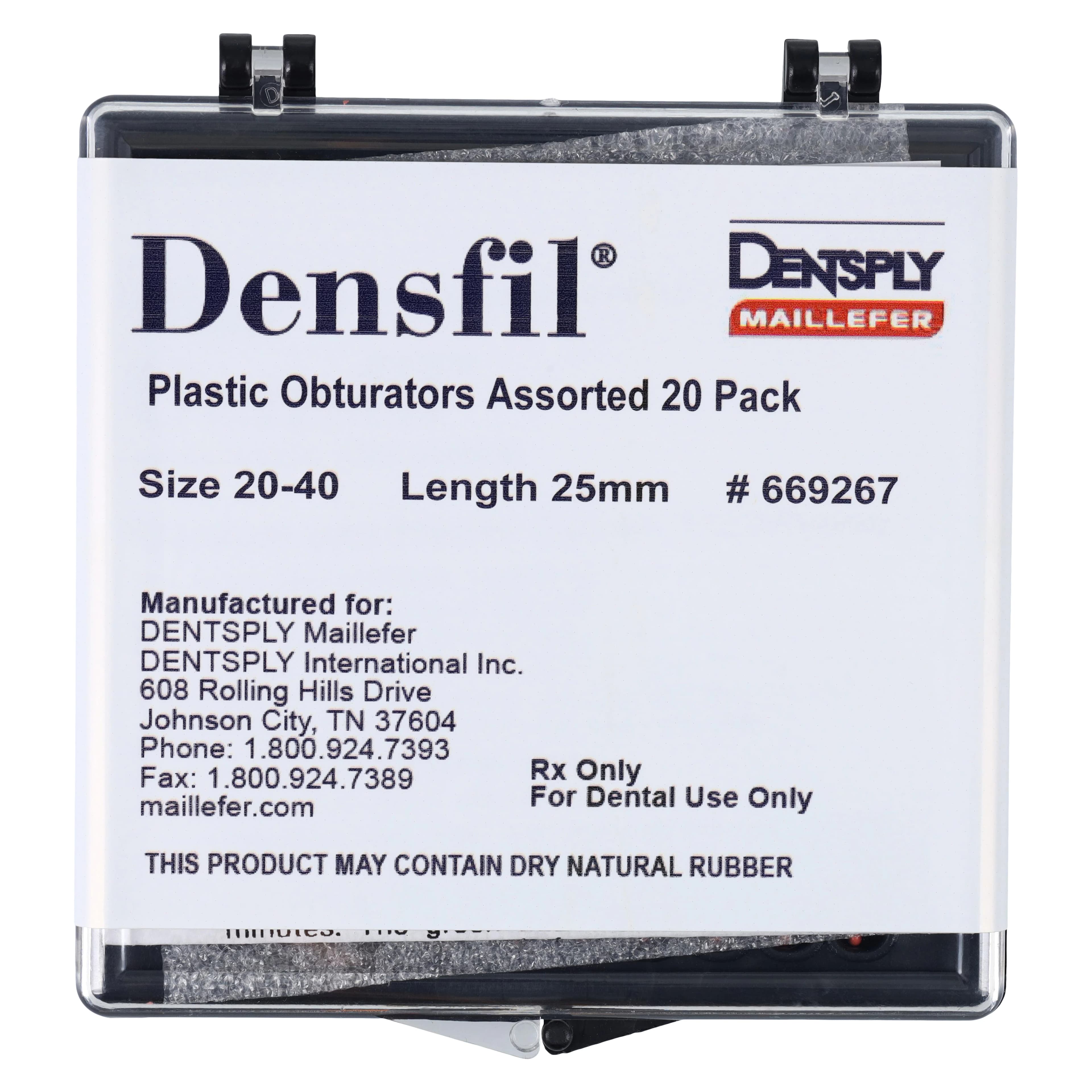 Densfil Plastic Obturators, Refill, 25 mm, #20-40 Assorted, 20/Pk, 669267 thumbnail 5