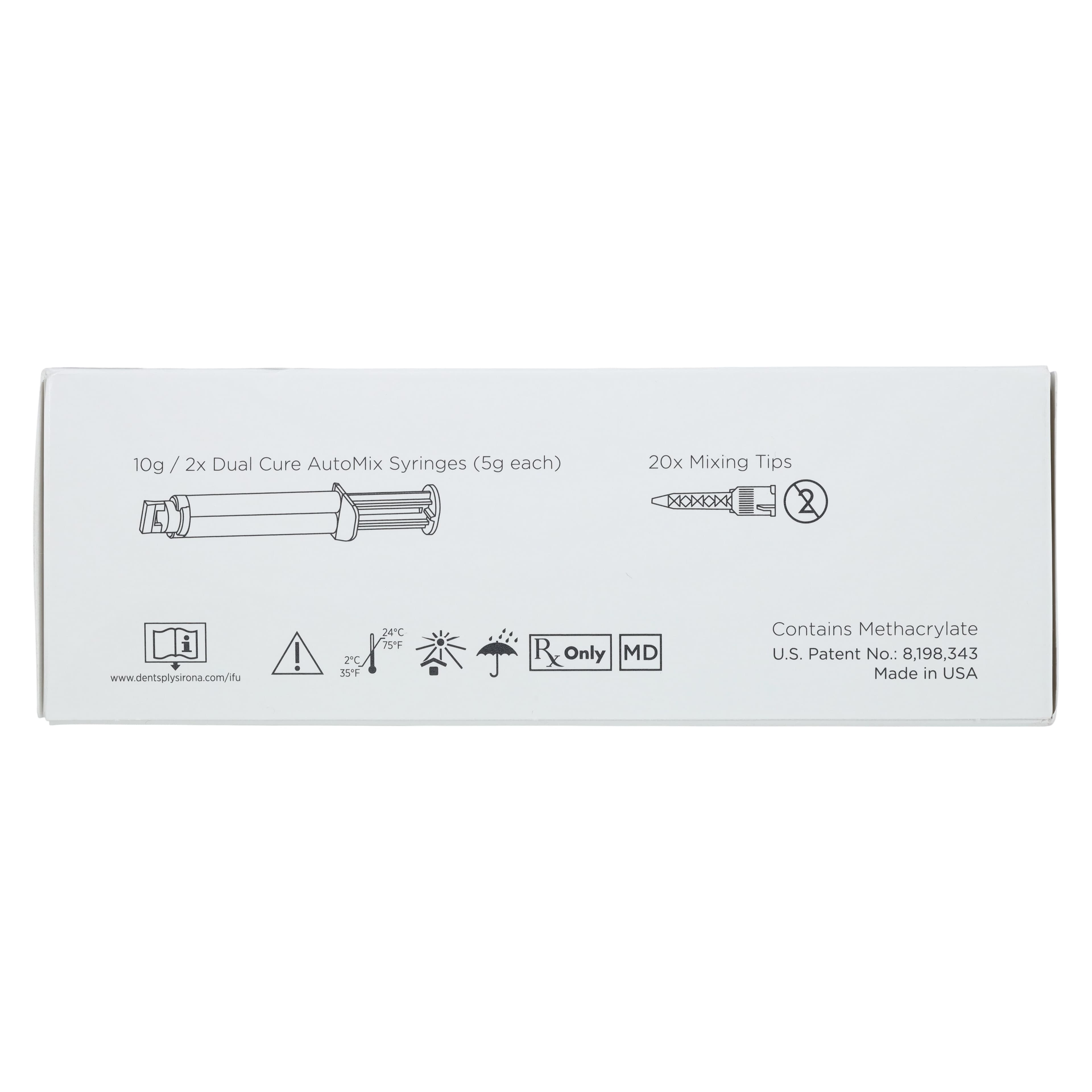 SmartCem2 Self-Adhesive Resin Cement Syringe Refill, Medium, 2 x 5 g Syringes with 20 Mixing Tips thumbnail 6