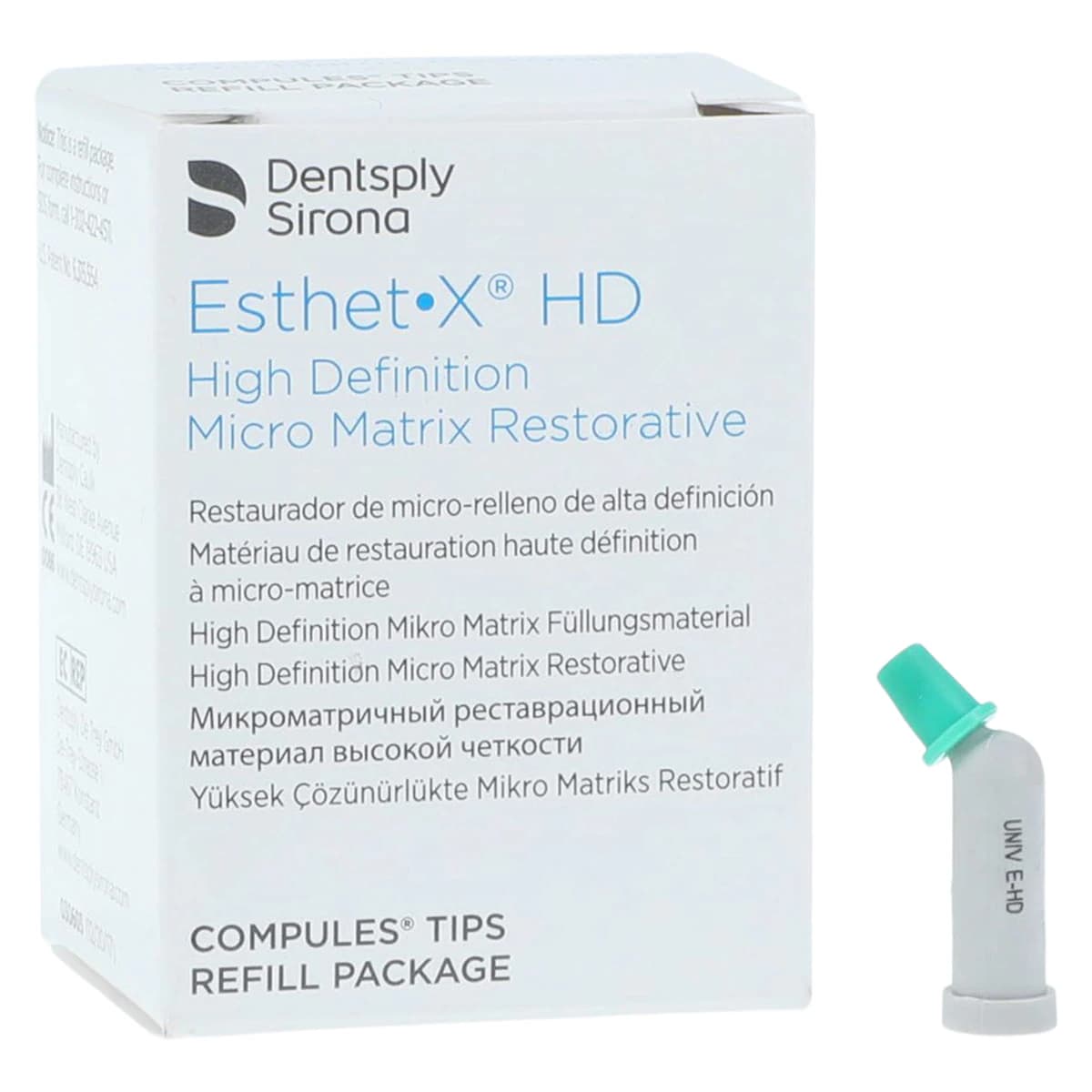 Esthet-X HD Micro Matrix Restorative Material, Compule Tip Refills, 0.25 g, Universal (U), Regular Body, 20/Pk, 630633 - Esthet-X HD Micro Matrix Restorative Material, Compule Tip Refills, 0.25 g, Universal, 20/Pk, 630633 - Image 1