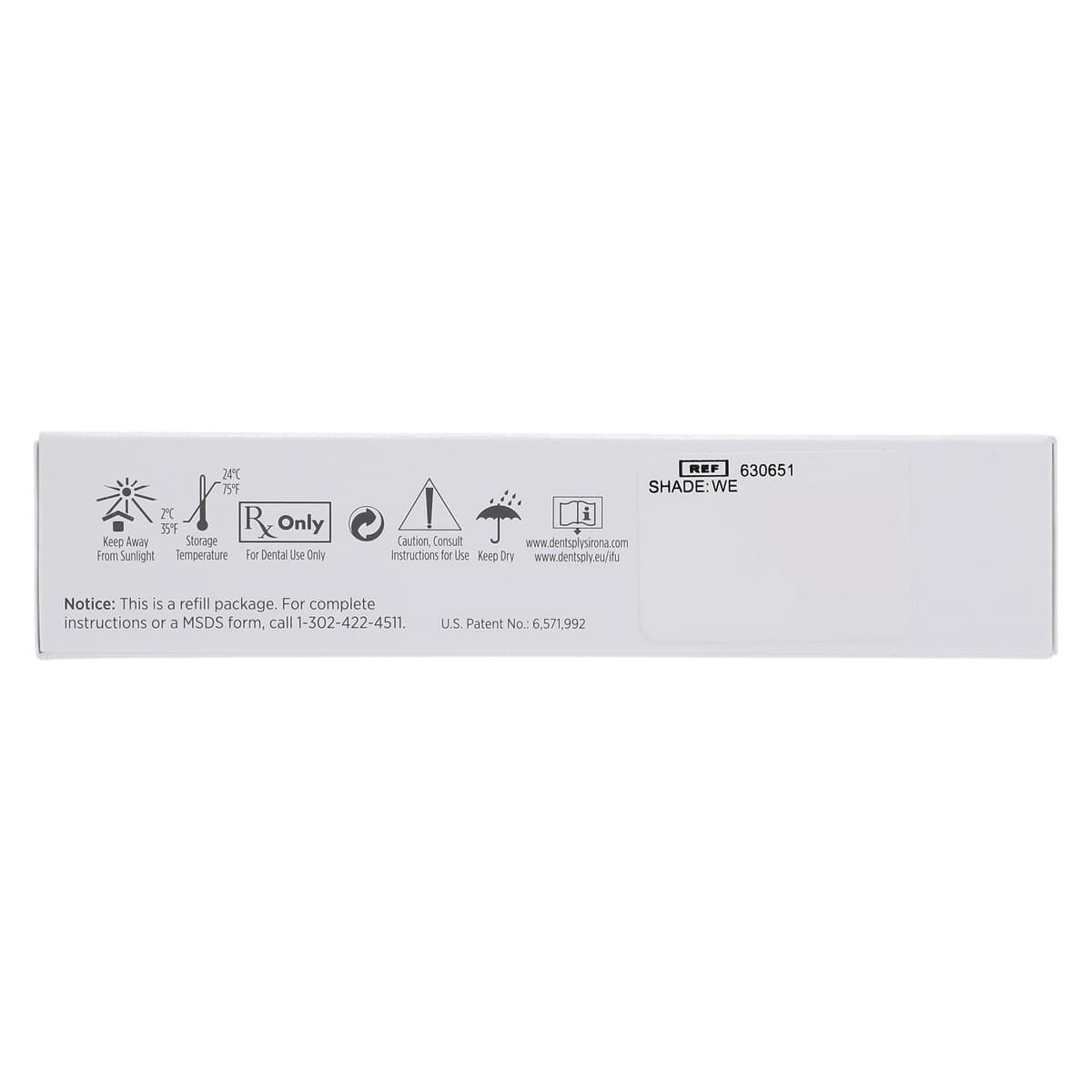 Esthet-X HD Micro Matrix Restorative Material, Syringe Refill, 3 g, WE (White Enamel), 1/Pk, 630651 thumbnail 7