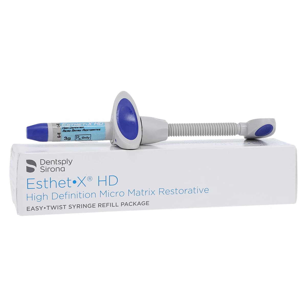 Esthet-X HD High Definition Micro Matrix Restorative, Easy-Twist Syringe Refill, Gray Enamel (GE), 3g, 630654 - Esthet-X HD Syringe Refill GE - Image 1