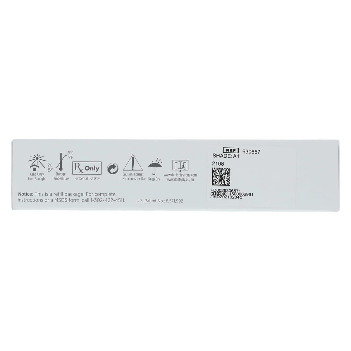 Esthet-X HD Micro Matrix Restorative Material, Syringe Refill, 3 g, A1, Regular Body, 1/Pk, 630657 thumbnail 7