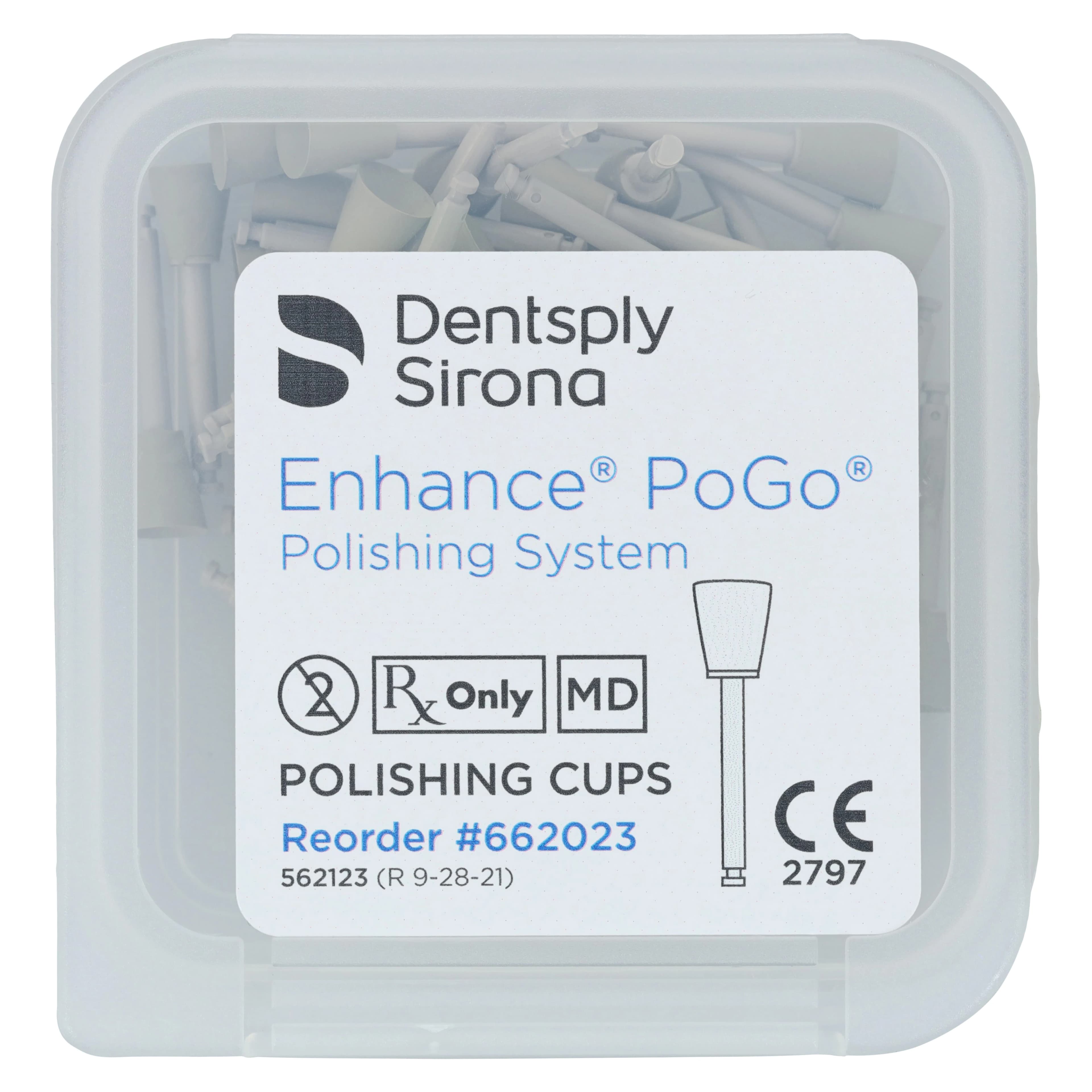 Enhance PoGo One-Step Diamond Micro Polisher Cups, RA, Refill, 40/Pk, 662023 thumbnail 5