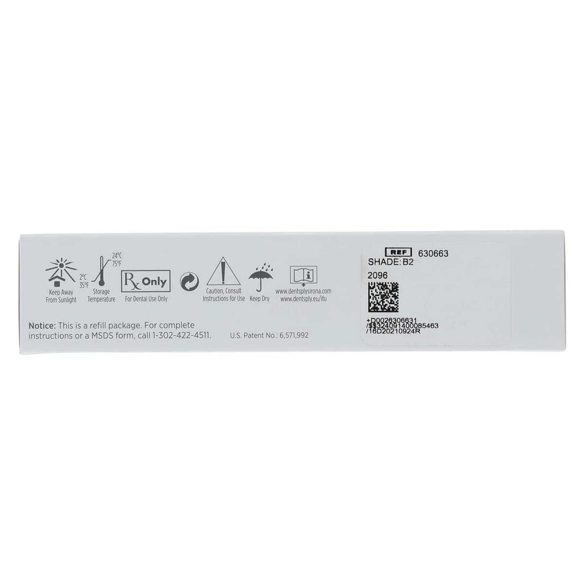 Esthet-X HD Micro Matrix Restorative Material, Syringe Refill, 3 g, Shade B2, Regular Body, 1/Pk, 630663 thumbnail 8
