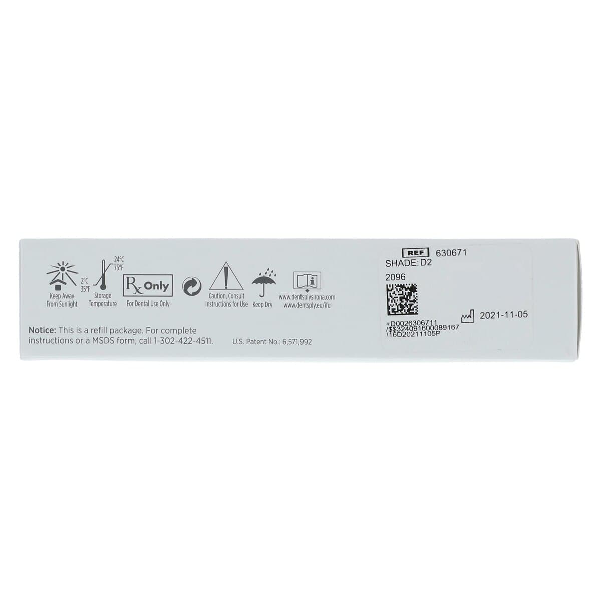 Esthet-X HD High Definition Micro Matrix Restorative, Easy-Twist Syringe Refill, Regular Body, Shade D2, 3g, 630671 thumbnail 8