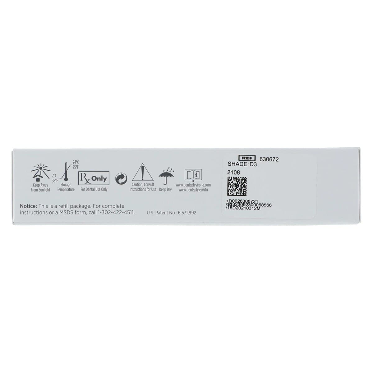 Esthet-X HD High Definition Micro Matrix Restorative, D3 Regular Body, 3g Easy-Twist Syringe Refill, 630672 thumbnail 8