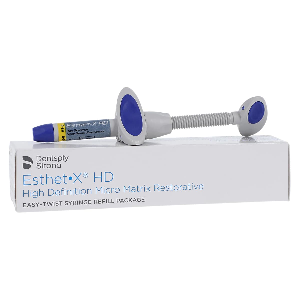 Esthet-X HD High Definition Micro Matrix Restorative, Easy-Twist Syringe Refill, Opaque Dentin Shade B2-O, 3g, 630677 - Esthet-X HD Syringe Refill B2-O - Image 1