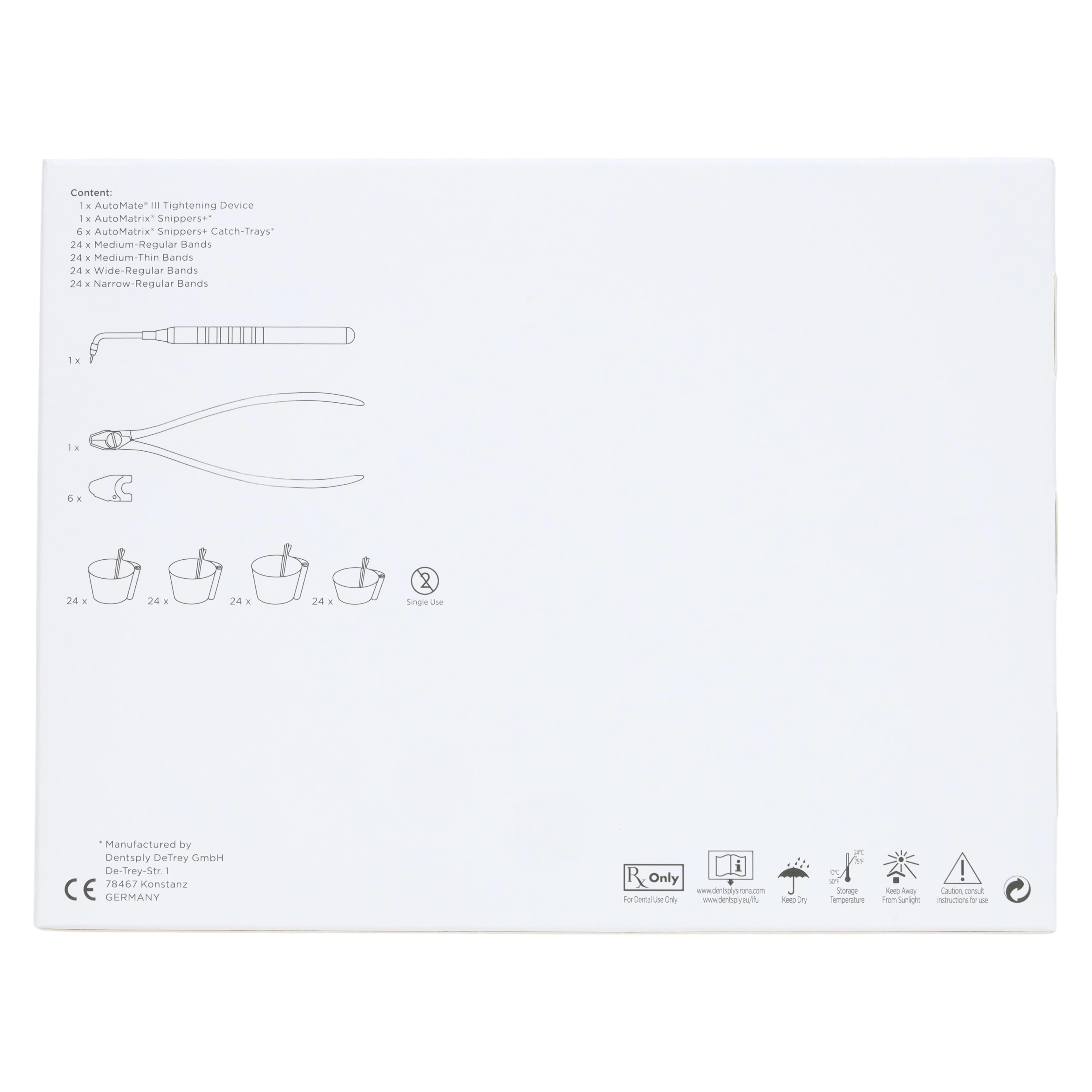 Dentsply Sirona AutoMatrix Retainerless Matrix System Introductory Kit, 96 Assorted Bands, Automate III Tightening Device, Snippers, 663032 thumbnail 14