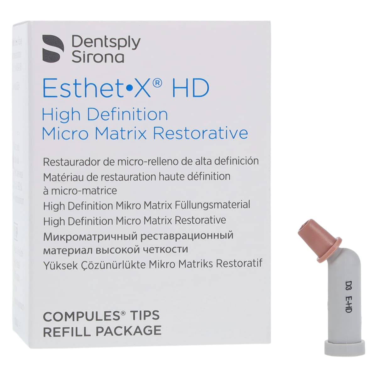 Esthet-X HD Micro Matrix Restorative Material, Compule Tip Refills, 0.25 g, D3, 10/Pk, 630632 thumbnail 2
