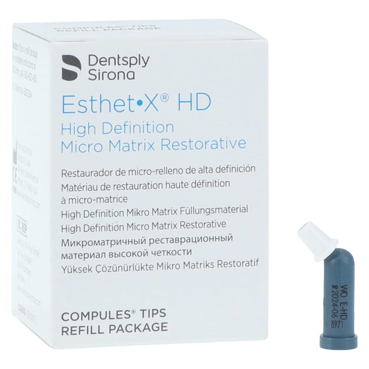 Esthet-X HD Micro Matrix Restorative Material, Compule Tip Refills, 0.25 g, White Opaque (W-O), 10/Pk, 630634 thumbnail 2