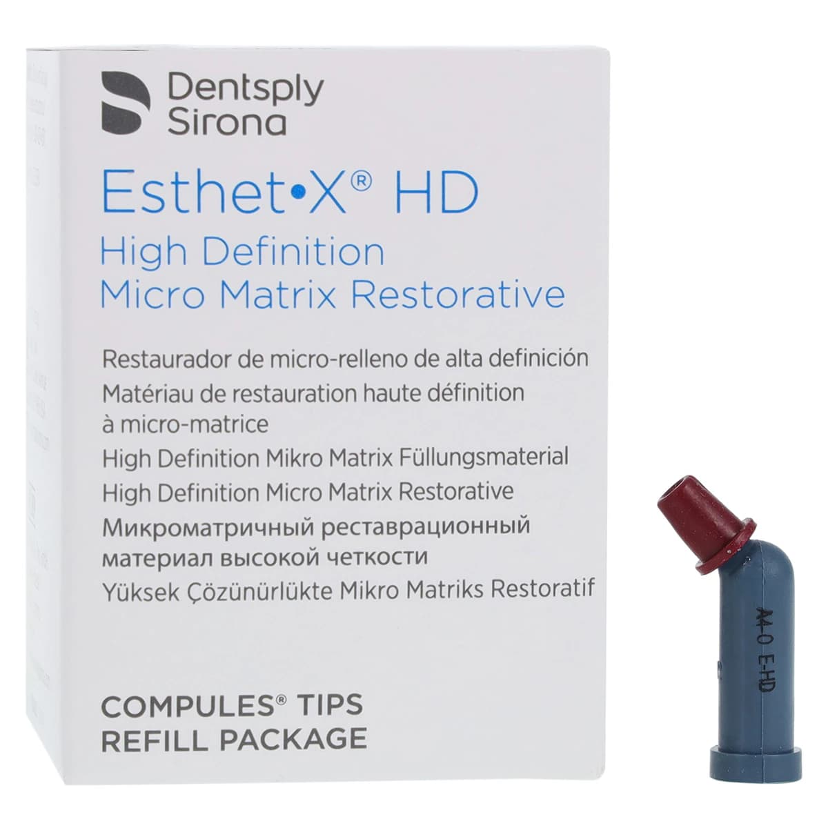 Esthet-X HD Micro Matrix Restorative Material, Compule Tip Refills, 0.25 g, A4-O Opaque Dentin, 10/Pk, 630636 - Esthet-X HD Micro Matrix Restorative Material, Compule Tip Refills, 0.25 g, A4, 10/Pk, 630636 - Image 1
