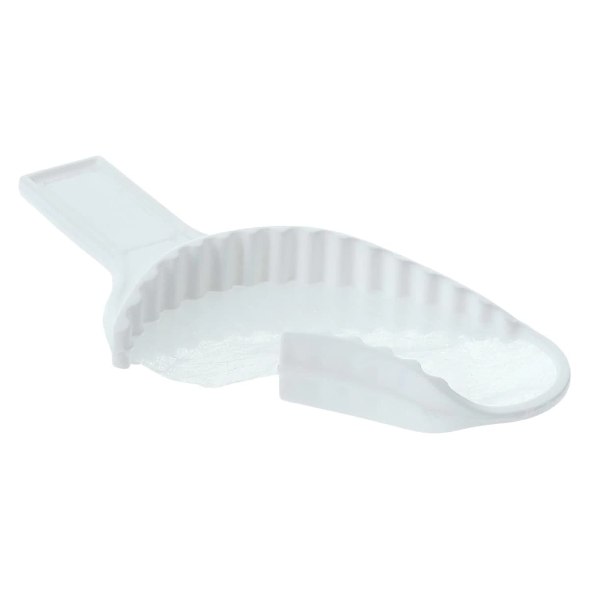 First Bite Half Arch Disposable Impression Trays, Rigid Polystyrene with Gauze Webbing, 40/Box, 661202 thumbnail 3
