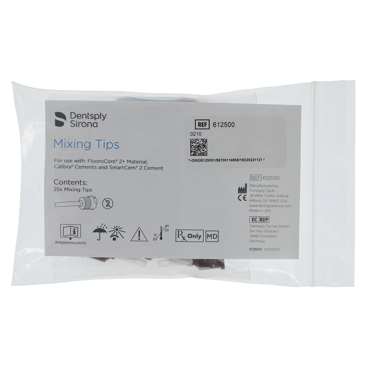 FluoroCore 2+ Mixing Tips, Brown, 25/Pkg, 612500 - FluoroCore 2, Mixing Tips, 25/Pkg, 612500 - Image 1