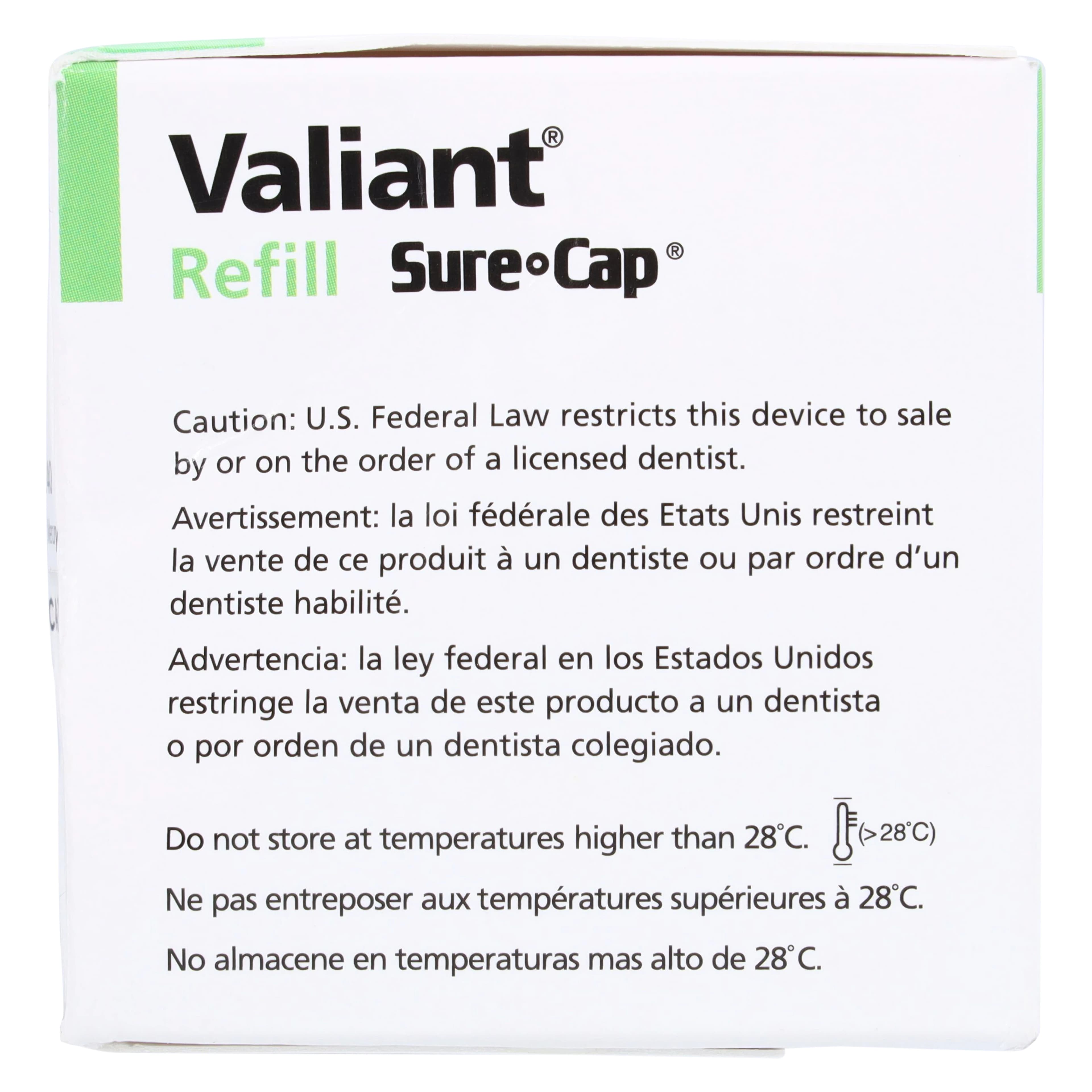 Valiant Sure Cap Amalgam Alloy Capsules, #2 Spill, 600 mg, Regular Set (Beige), 50/Box, NA6050220 thumbnail 5