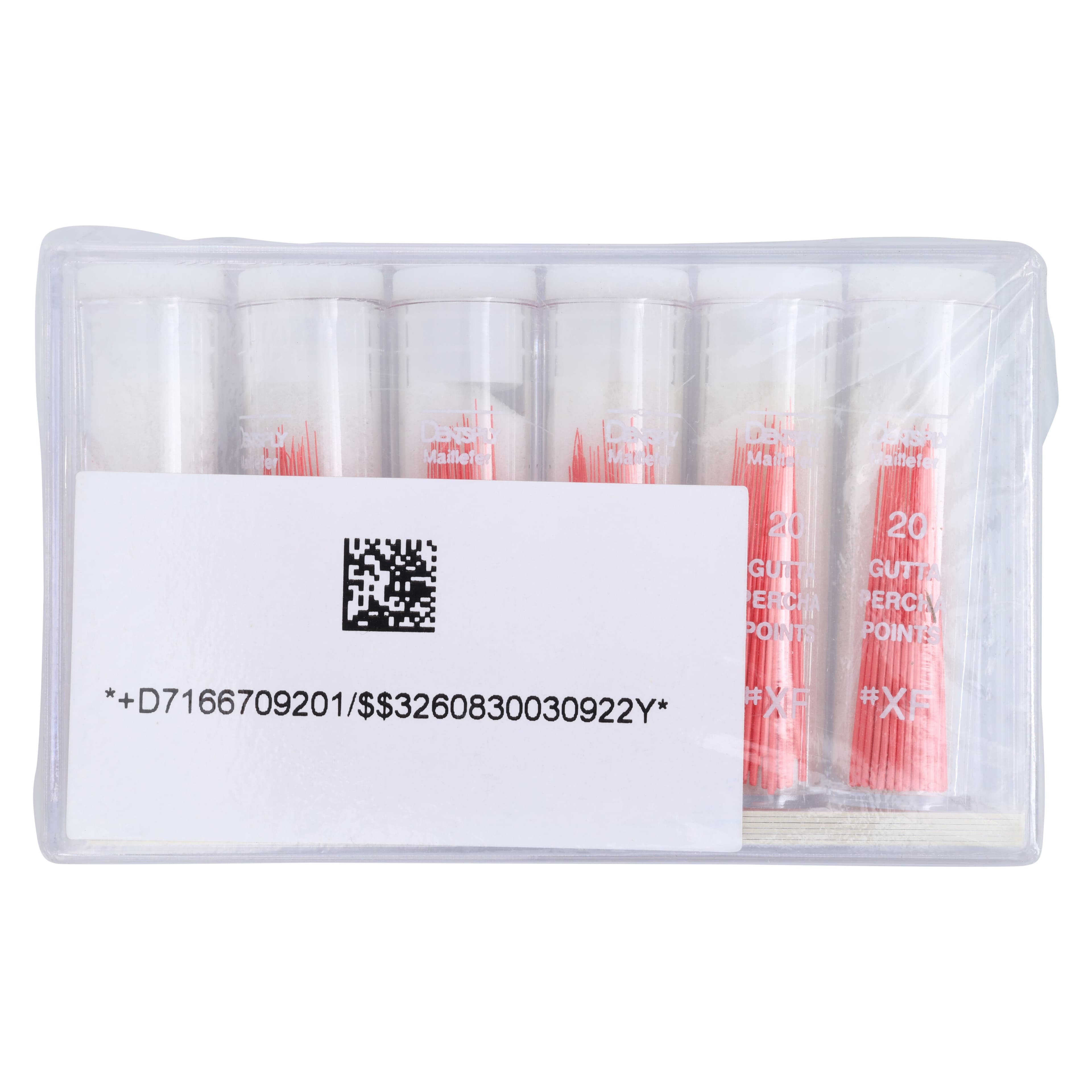 Dentsply Maillefer Gutta Percha Points, X-Fine, .02 Taper, 20mm, 120/Pk (6 Vials of 20), 670920 thumbnail 2