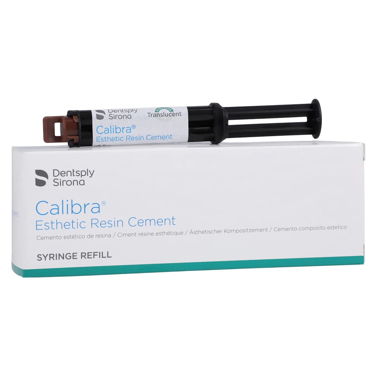 Calibra Dual Cure Automix Resin Cement, Translucent, 4.5g Syringe Refill, 607084 thumbnail 2