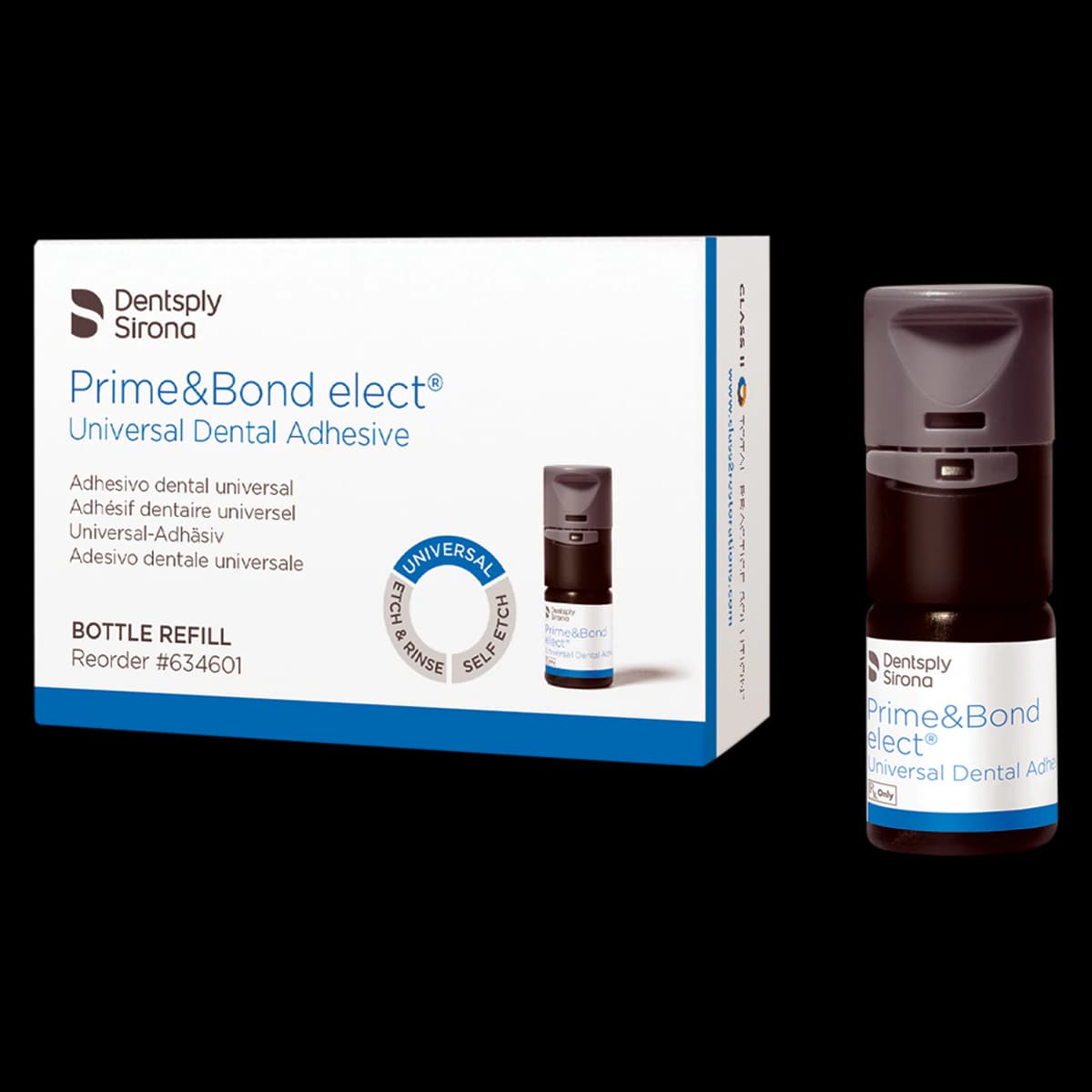 Prime & Bond Elect Universal Dental Adhesive, Light-Cure, Refill, 5 ml Bottle, 1/Pk, 634601 thumbnail 2