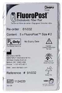 FluoroPost Endodontic Fiber Post #2 Red Refill, 5/Pk, 61I032 - FluoroPost Endodontic Fiber Post #2 5/Pk Red - Image 1
