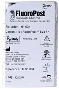 FluoroPost™ Endodontic Fiber Post #4 Green Refill Pack of 5 (61I034) - FluoroPost™ Endodontic Fiber Post #4 Green Refill Pack of 5 - Image 1