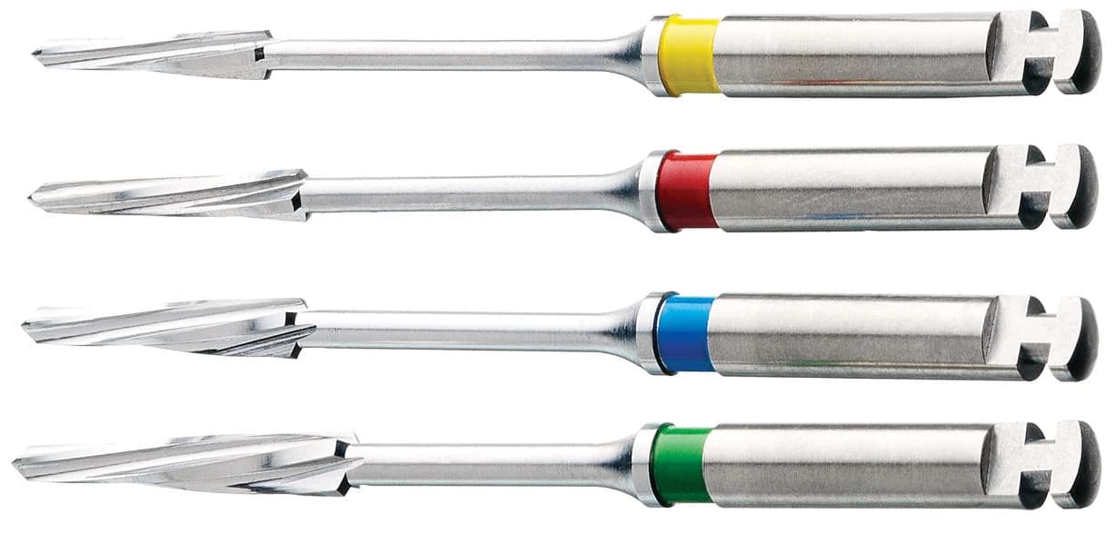 FluoroPost Precision Drill Refill, Size 1, Yellow, 3/Pkg, 61I041 - #1 FluoroPost Yellow Endodontic Fiber Precision Drill Pack of 3 - Image 1