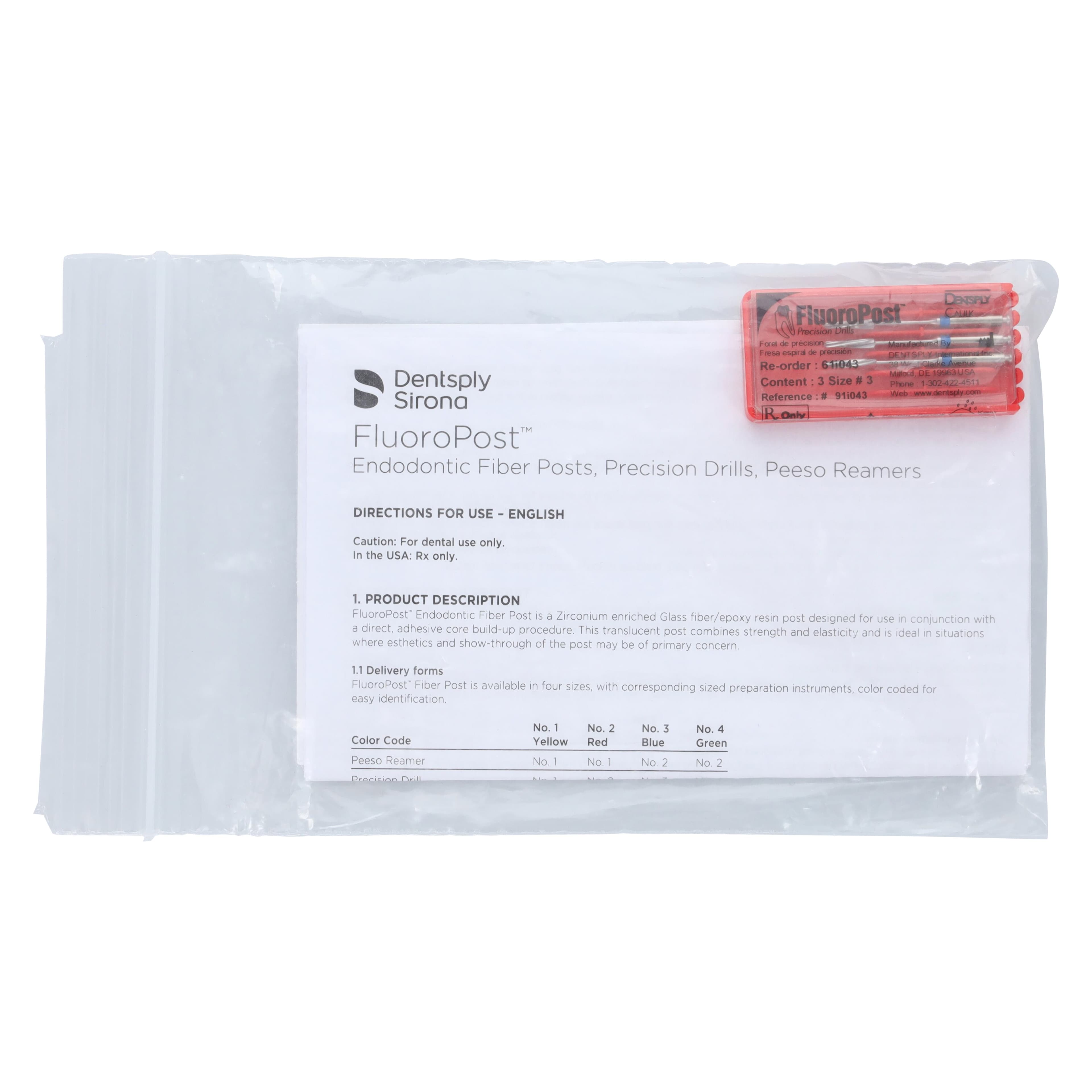 FluoroPost Precision Drill Refill, Size 3, Blue, 3/Pkg, 61I043 thumbnail 6