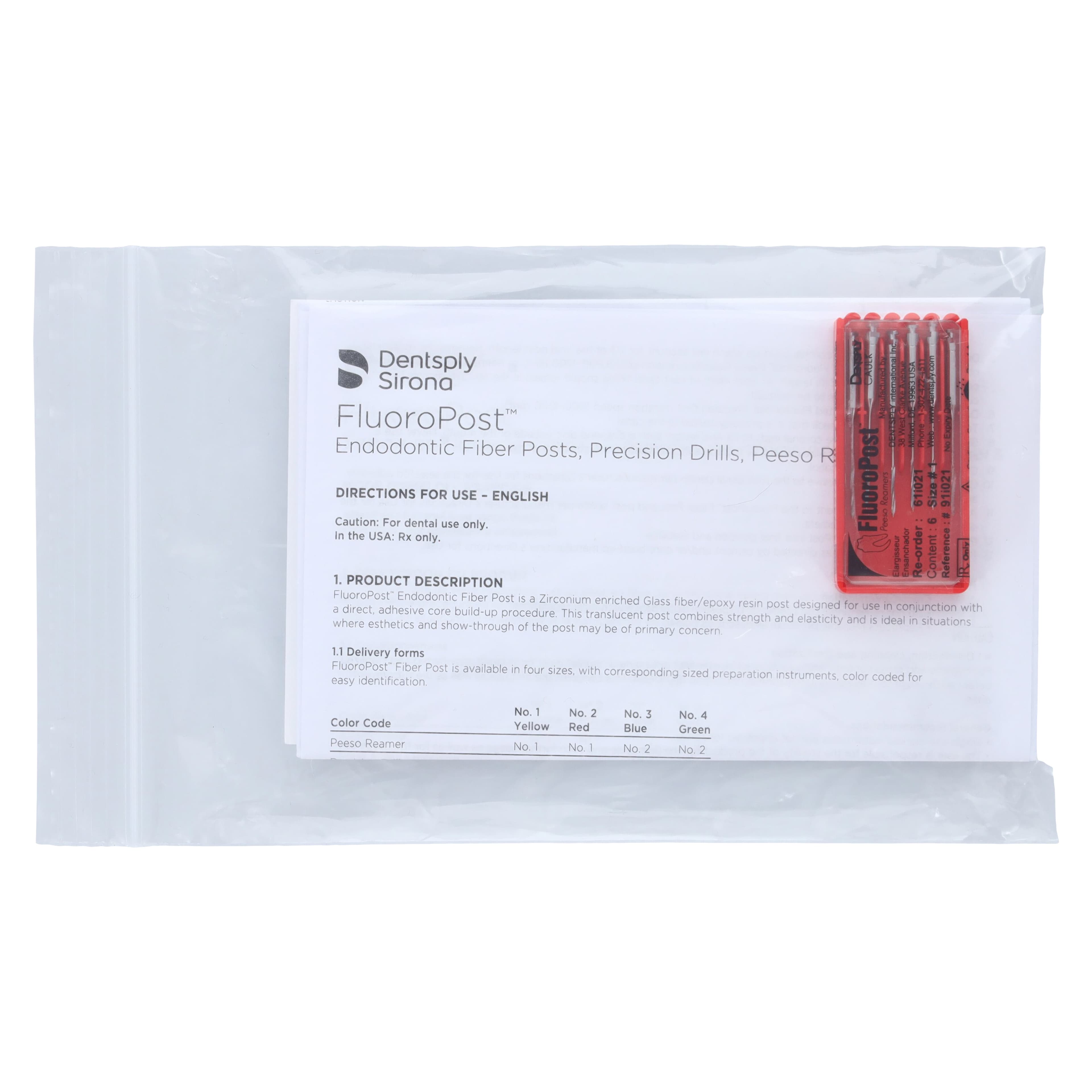 FluoroPost Peeso Reamer Refill, Size #1, 6/Pkg, 61I021 thumbnail 6