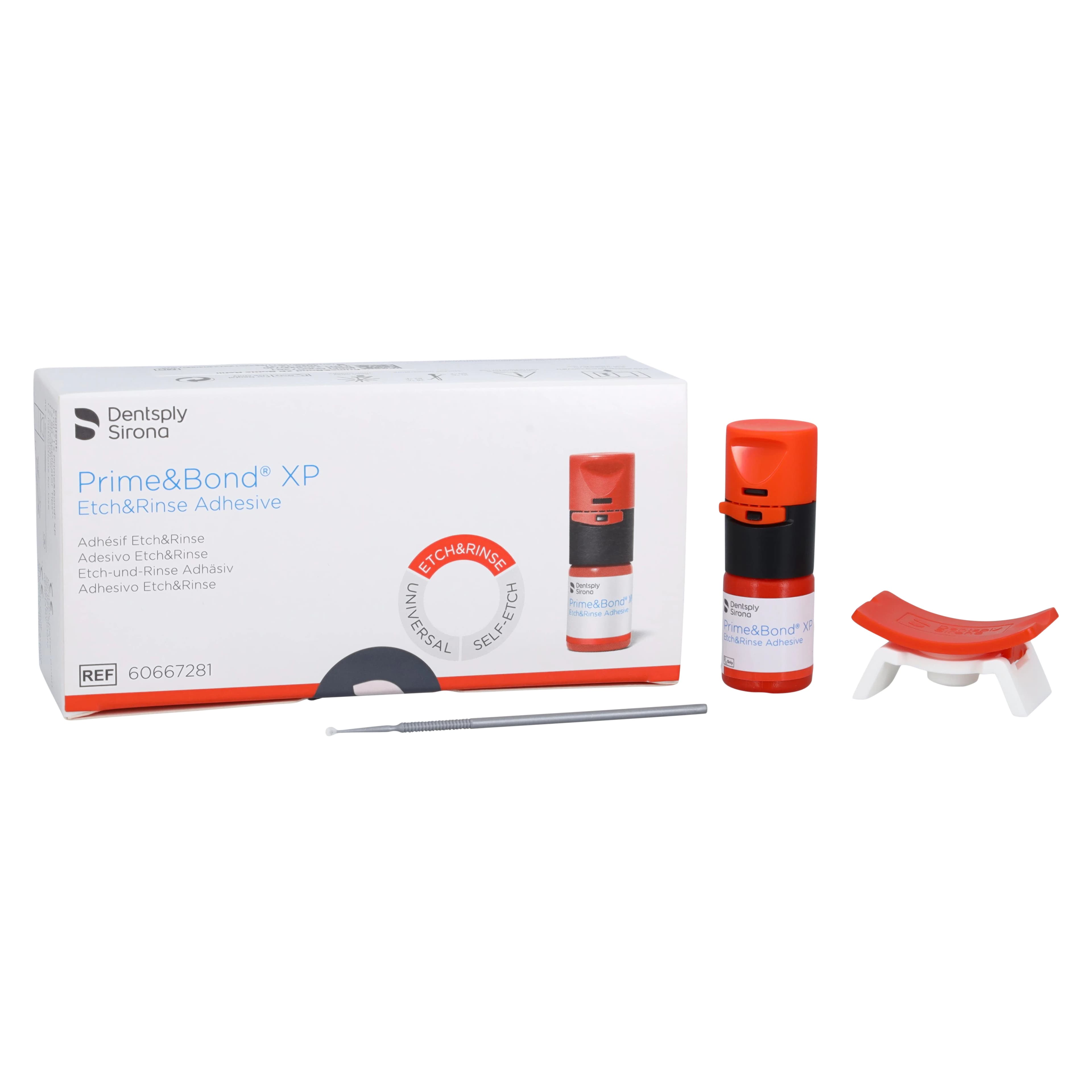 Prime & Bond XP Etch & Rinse Adhesive Refill, 5 ml Bottle, 50 Applicator Tips, 1 CliXdish, 60667281 - Prime & Bond XP Etch & Rinse Adhesive, Refill, 5 ml/Bt, 1/Pk - Image 1