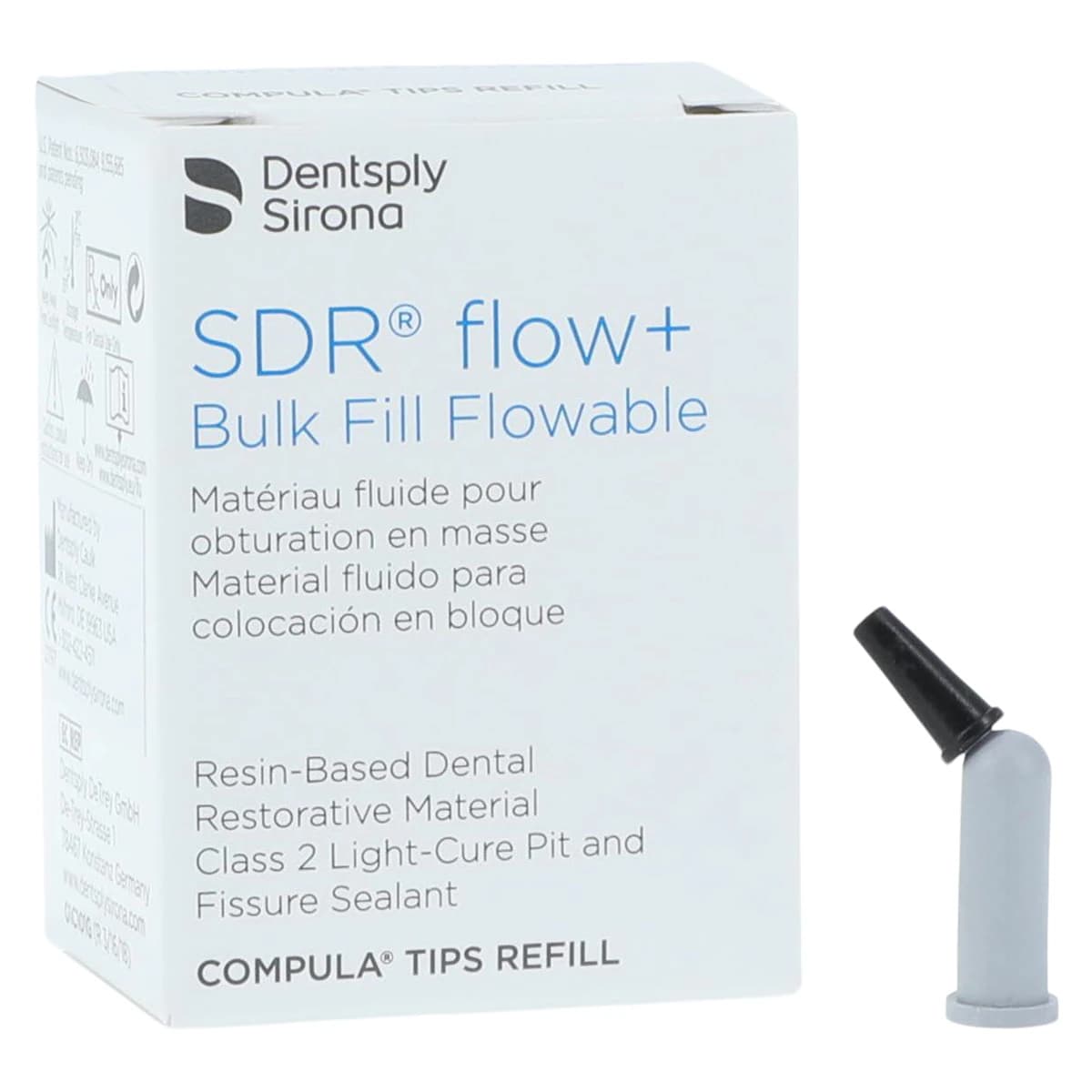 SureFil SDR Flow+ Bulk Fill Flowable Composite, Compula Tips Refill, Shade A2, 0.25 g, 15/Pk, 61C107 thumbnail 2