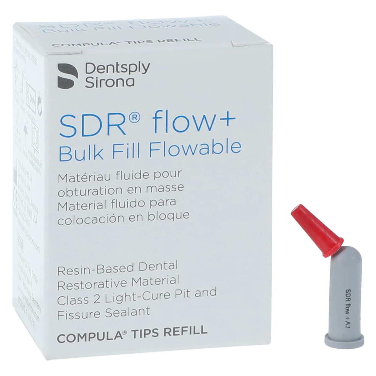 SureFil SDR Flow+ Bulk Fill Flowable Composite Compula Tips Refill, Shade A3, 0.25 g, 15/Pk, 61C108 thumbnail 2