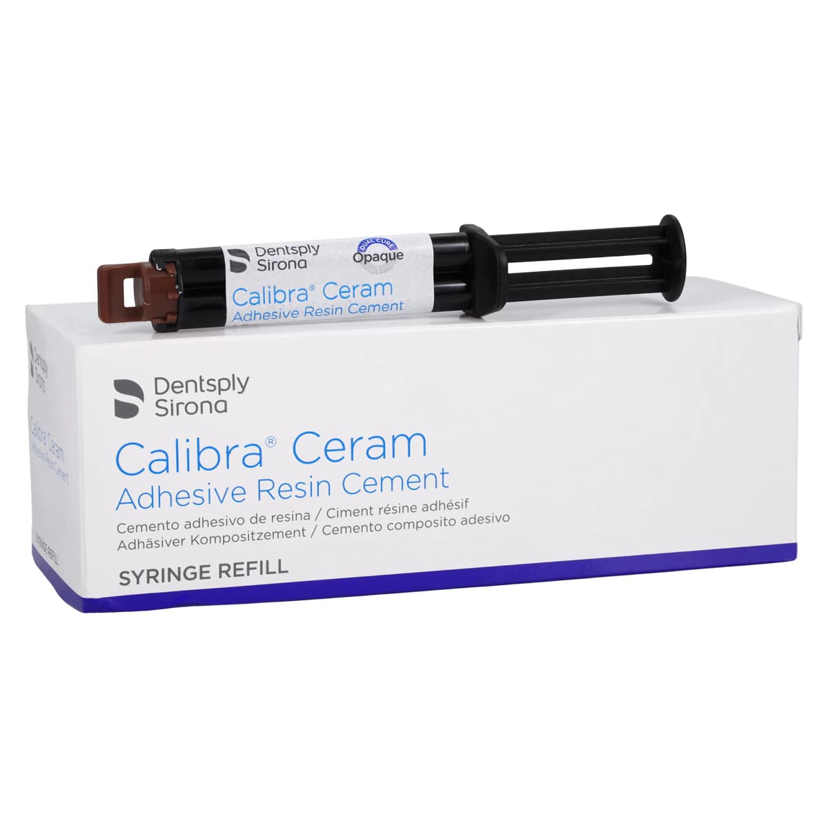 Calibra Ceram Dual Cure Automix Syringe Refill, Opaque, 4.5 g, 607195 - Opaque, 4.5 g Syringe, 607195 - Image 1